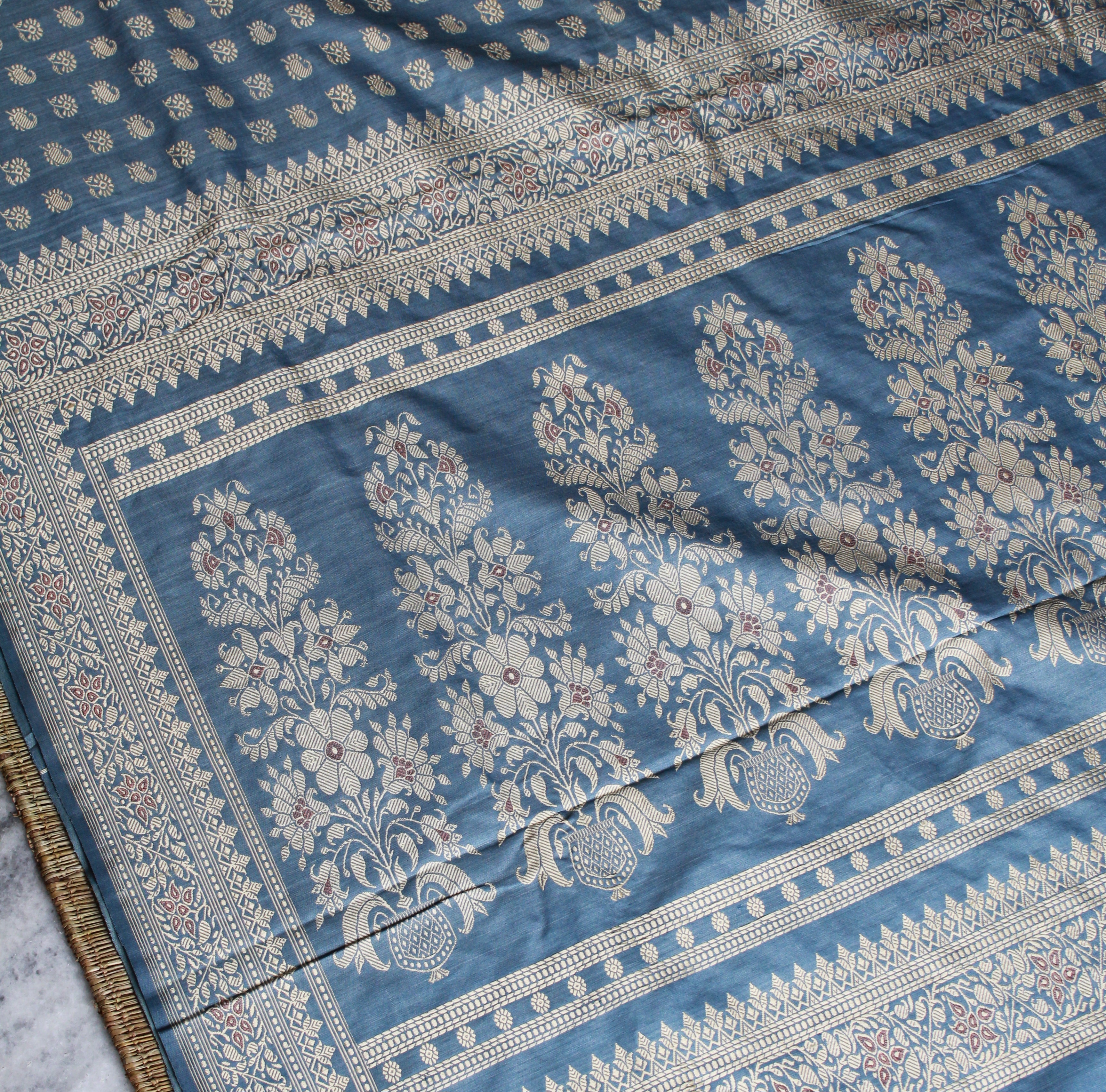 Natural Dyed Indigo Baluchari