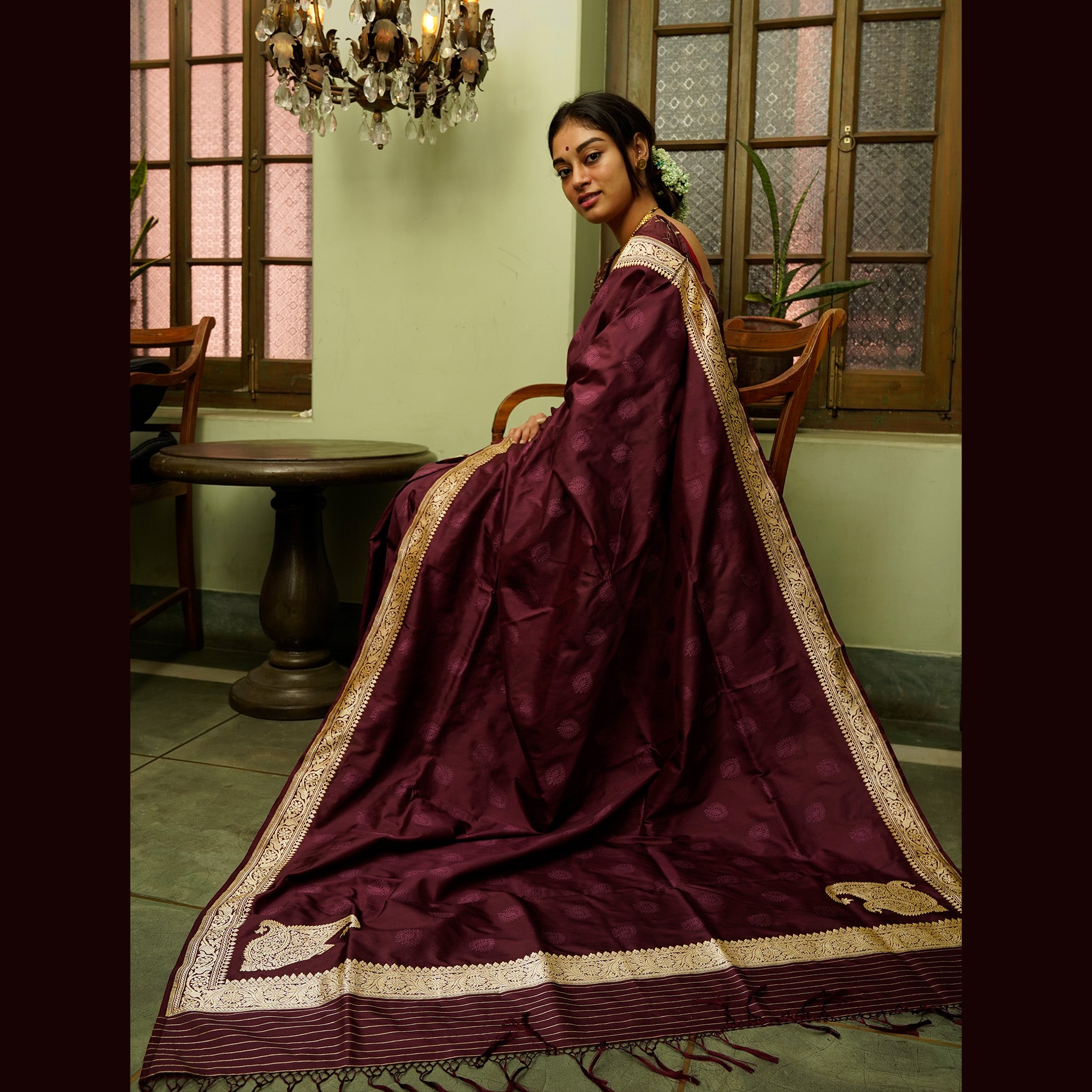 TFEAS Museum Recreation of a Benarasi Saree with Koniya