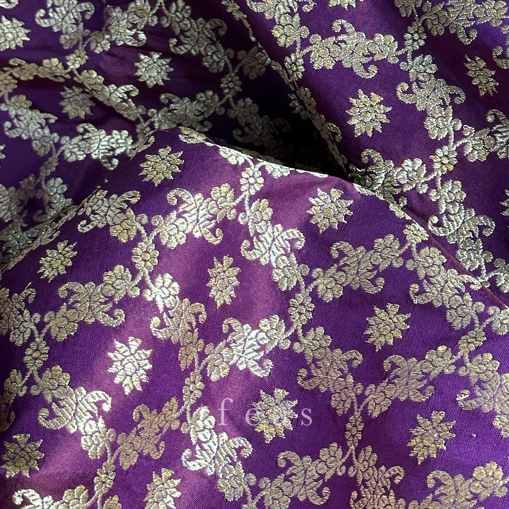 TFEAS Purple Khadwa Jaal Benarasi Saree