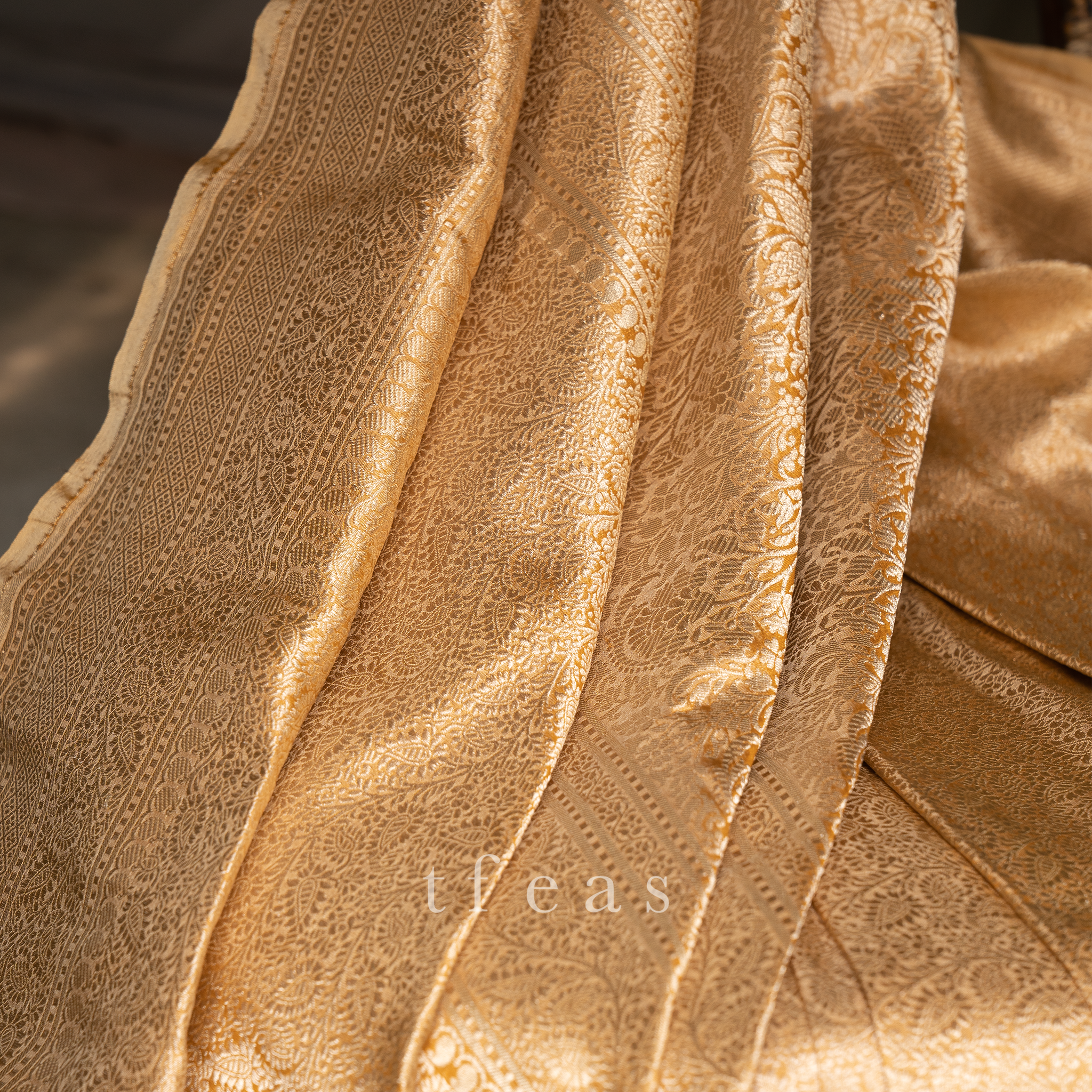 Mustard Brocade Benarasi