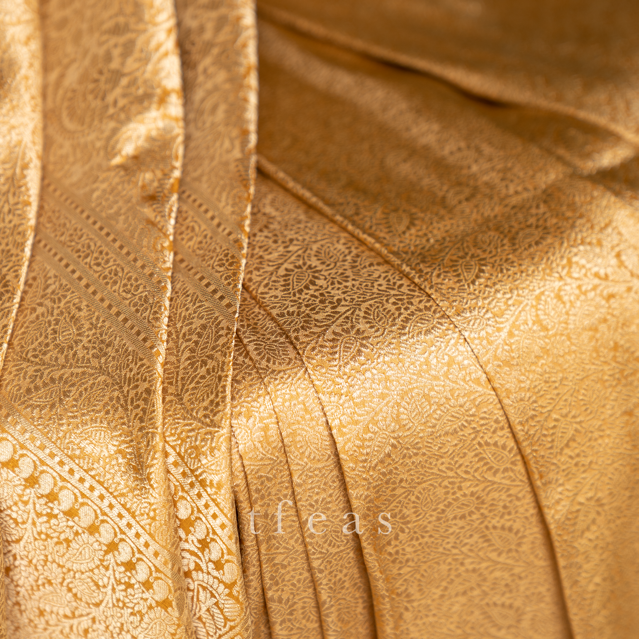 Mustard Brocade Benarasi