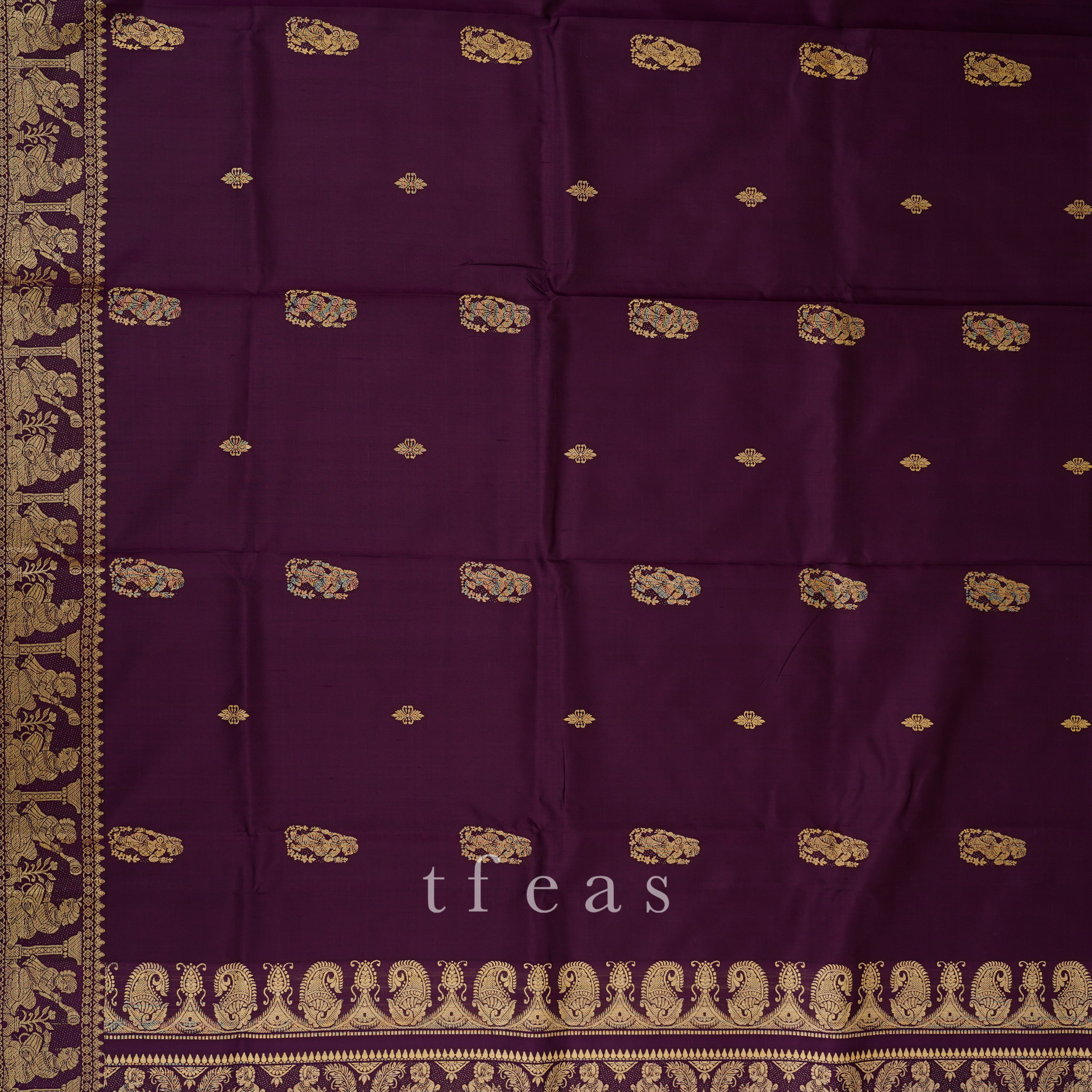 Bengal Baluchari - Purple