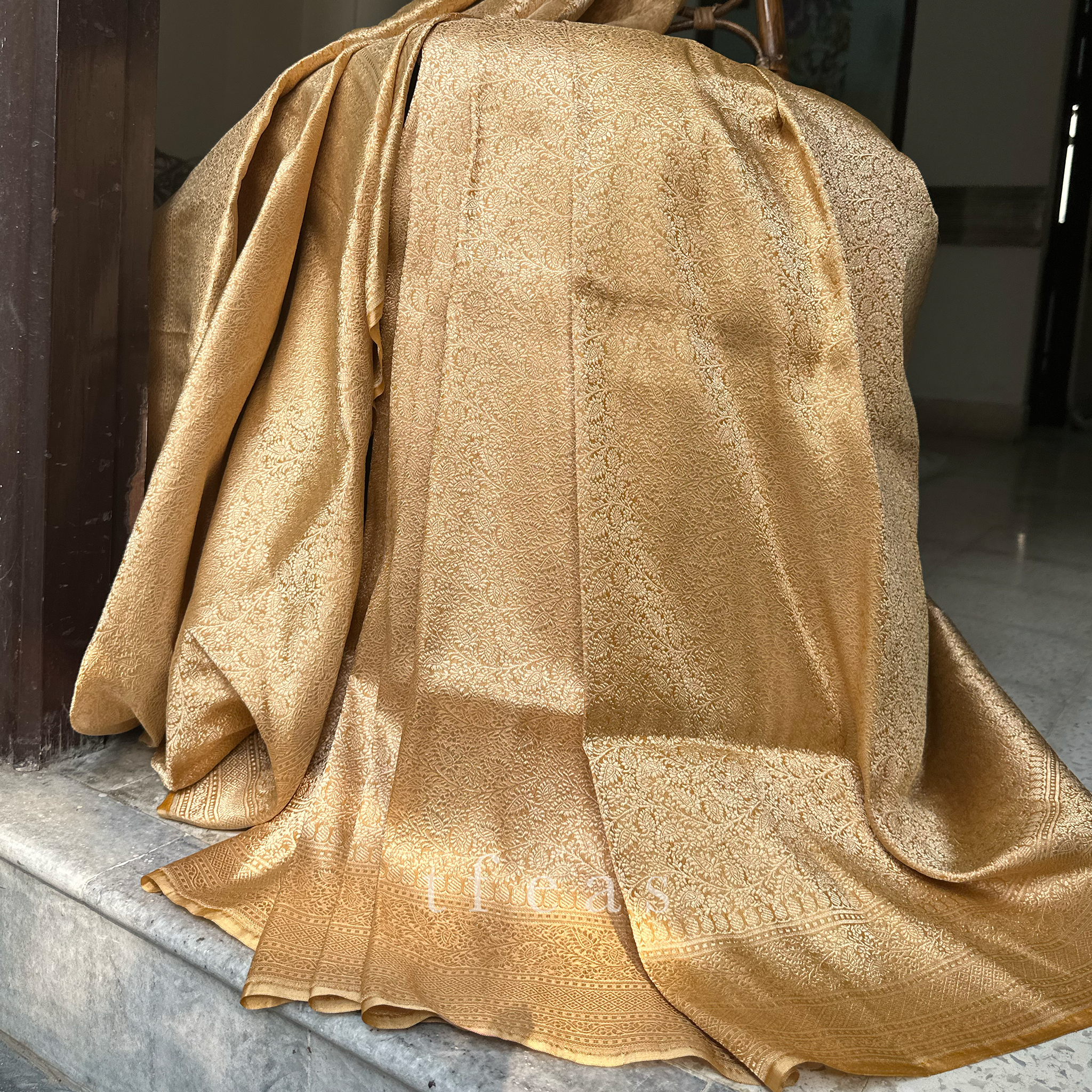 Mustard Brocade Benarasi