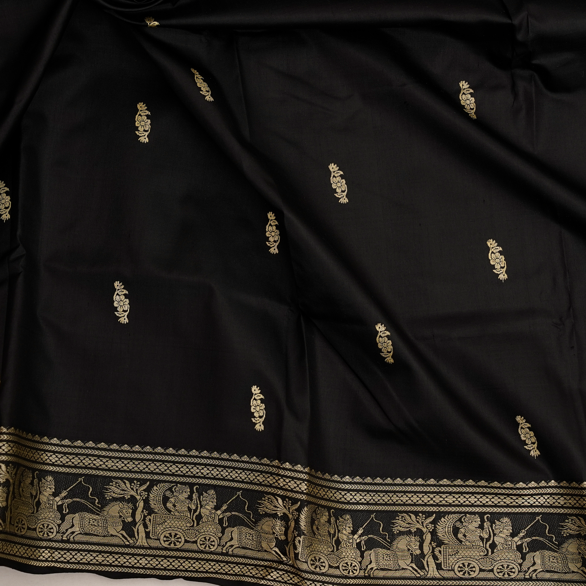 Bengal Baluchari - Black
