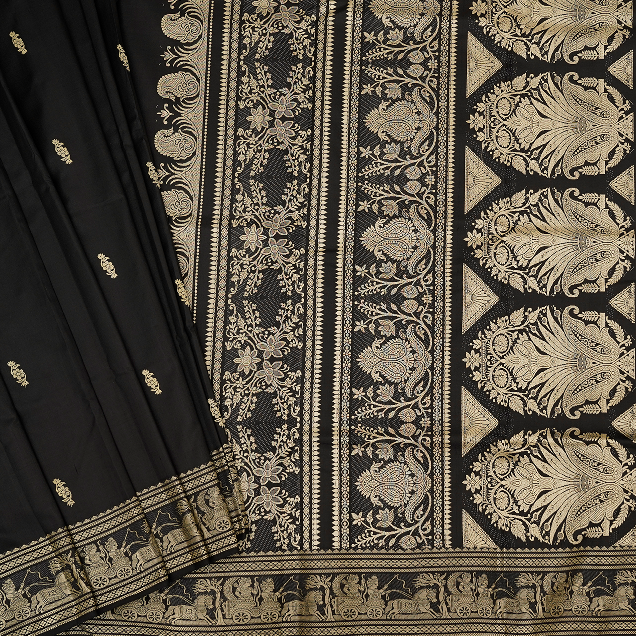 Bengal Baluchari - Black