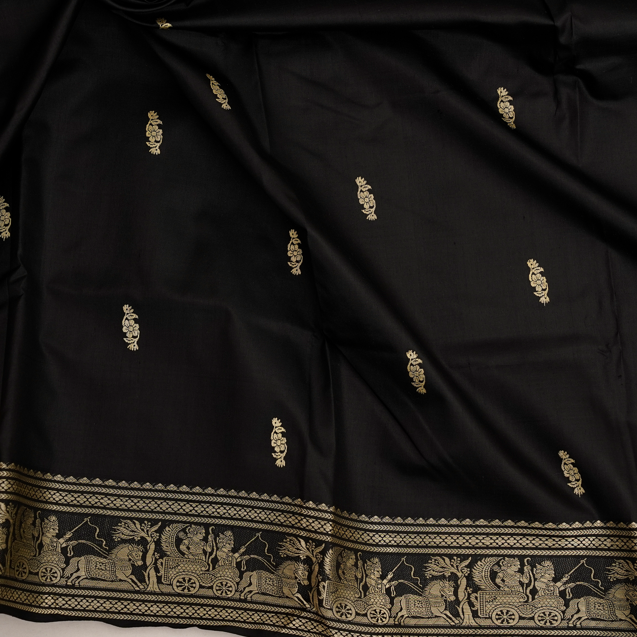 Bengal Baluchari - Black