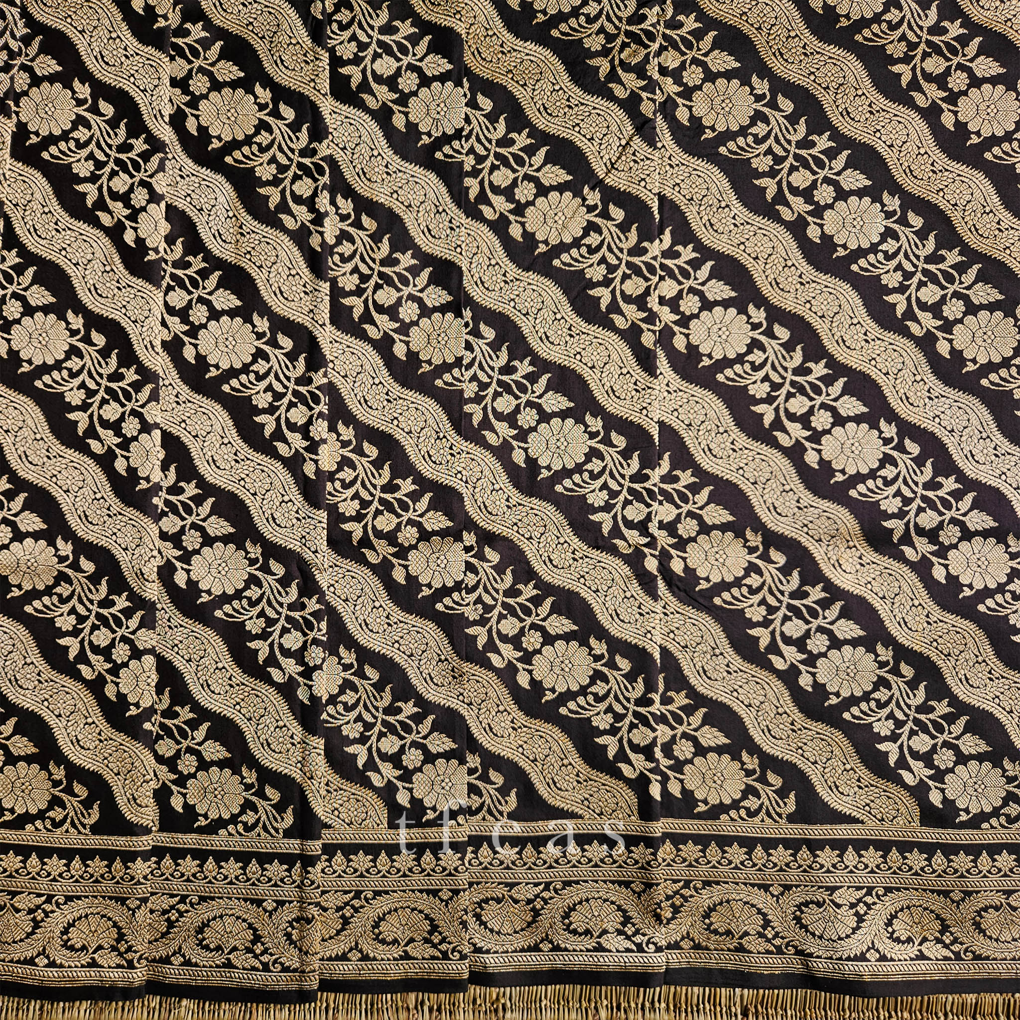 Black Ada Khadwa Benarasi Saree