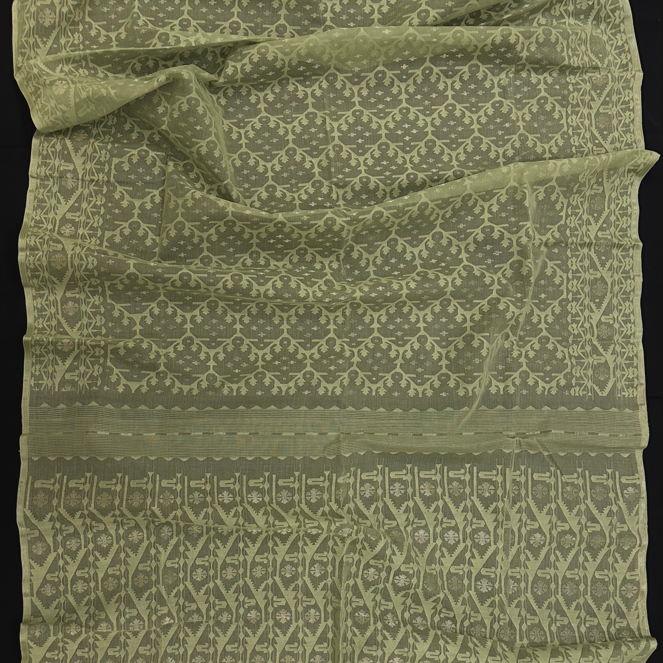 Pastel Green Dhakai Jamdani