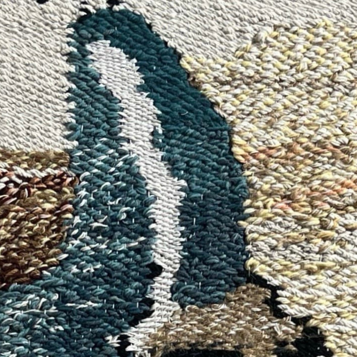 A Old Lady : Hand-knotted Tapestry