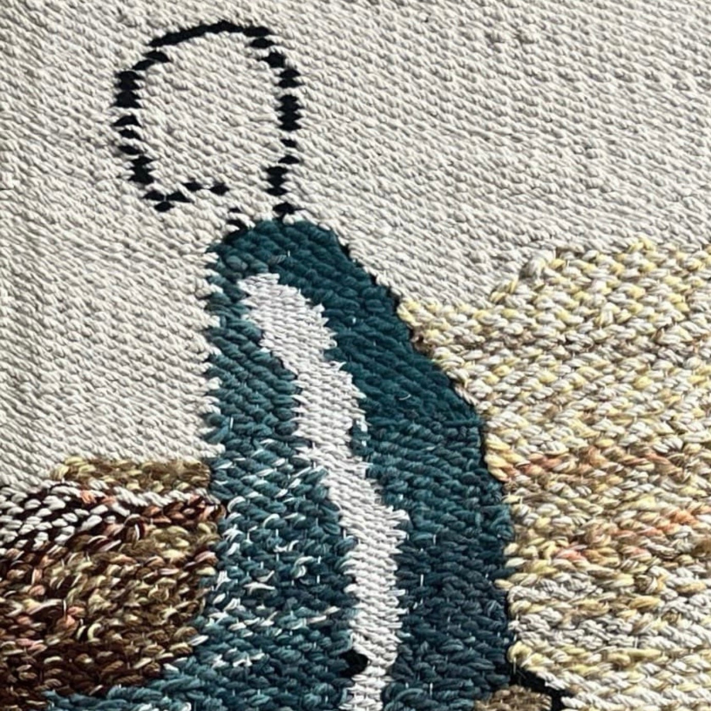 A Old Lady : Hand-knotted Tapestry