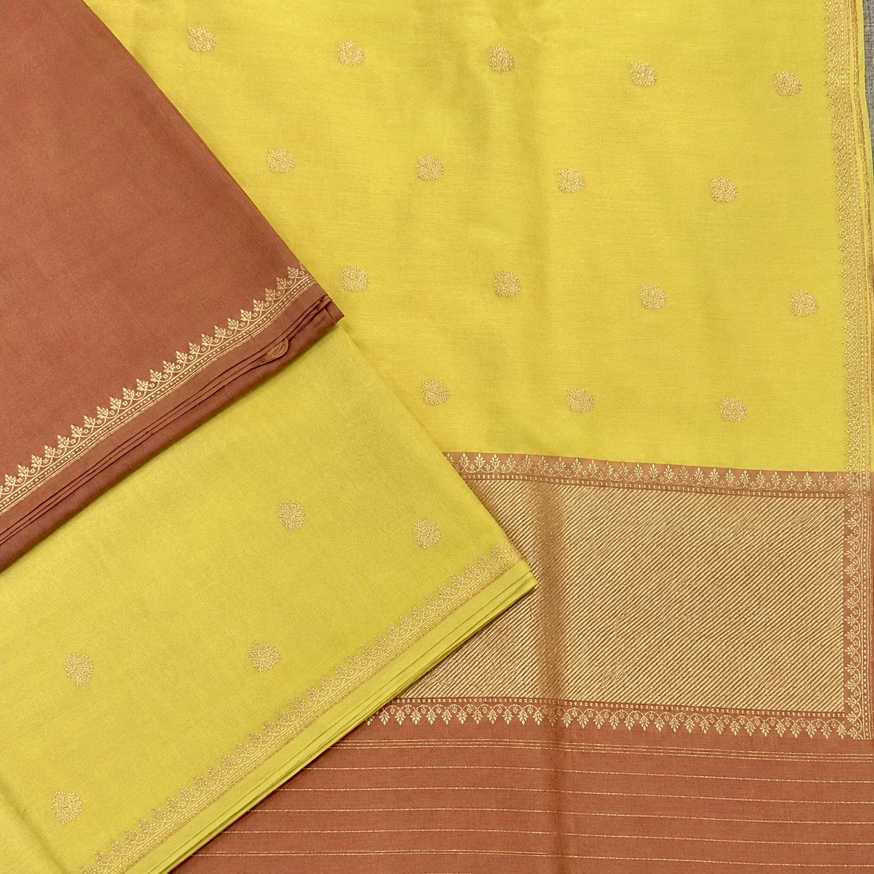 Yellow Natural Dyed Benarasi