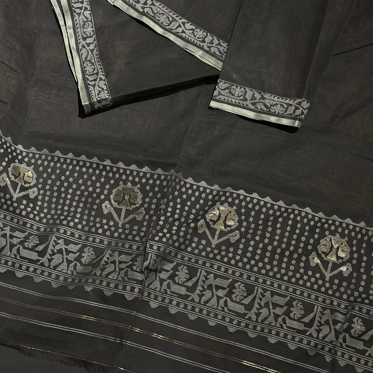 Black Dhakai Jamdani