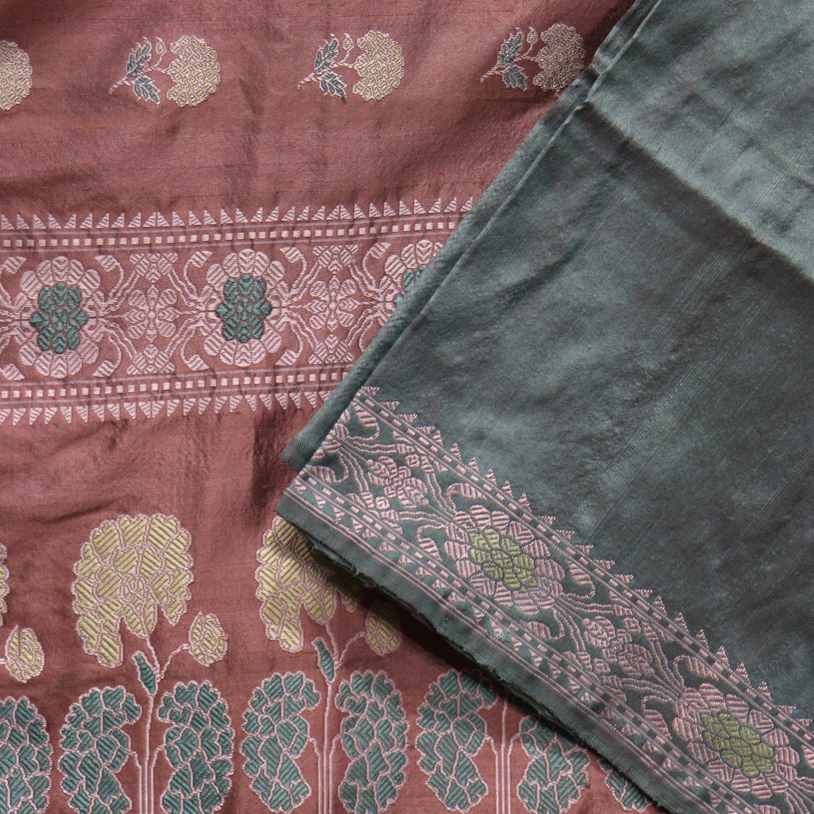 Pink Marigold Revival Baluchari Saree