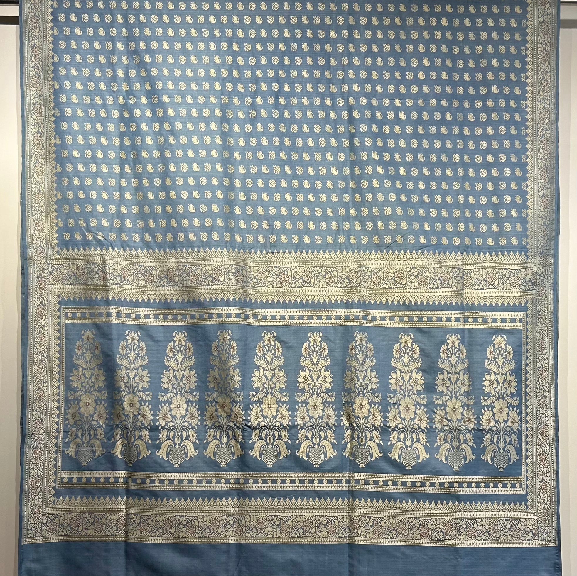 Natural Dyed Indigo Baluchari