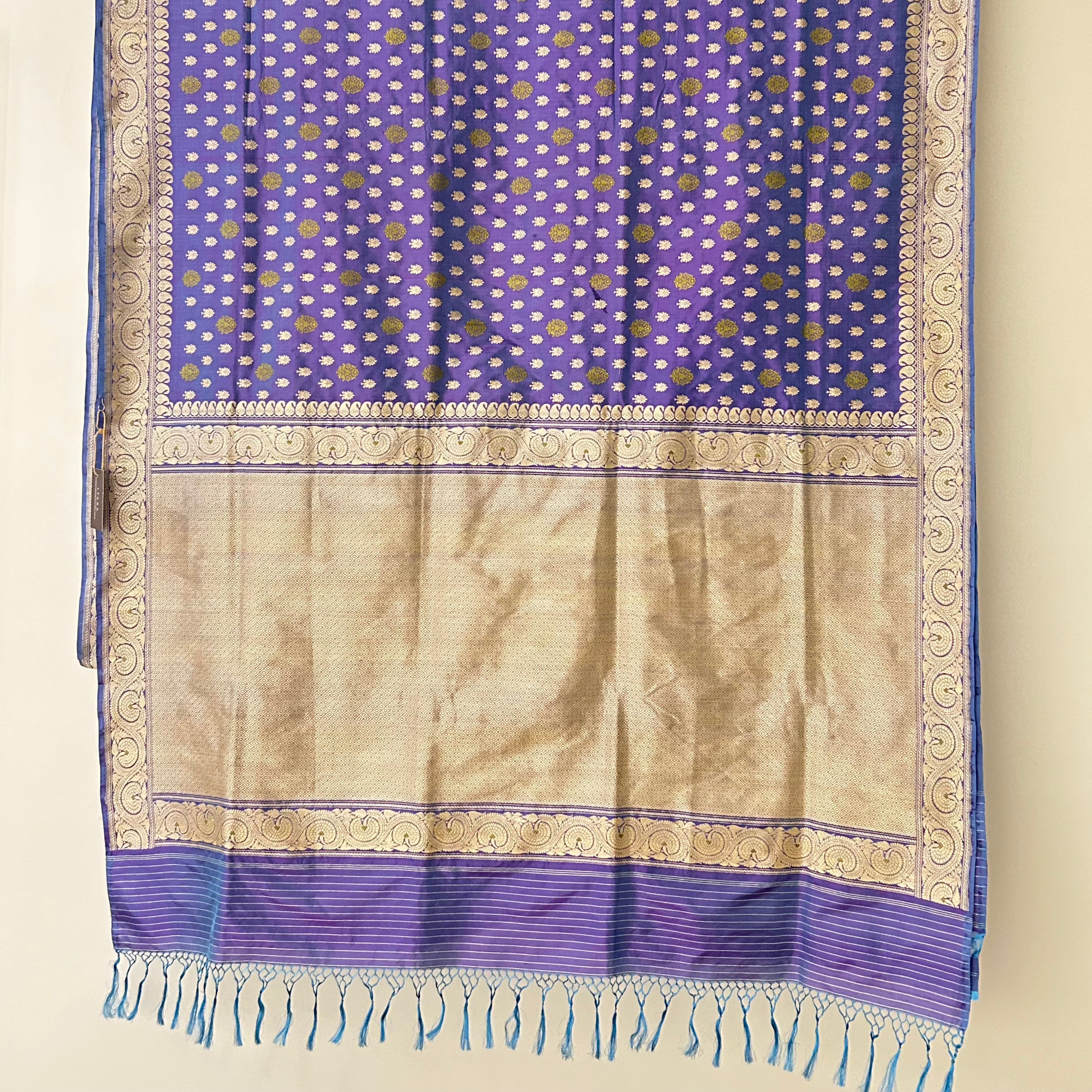 Purple Shot Colour Khadwa Benarasi - a Masterpiece