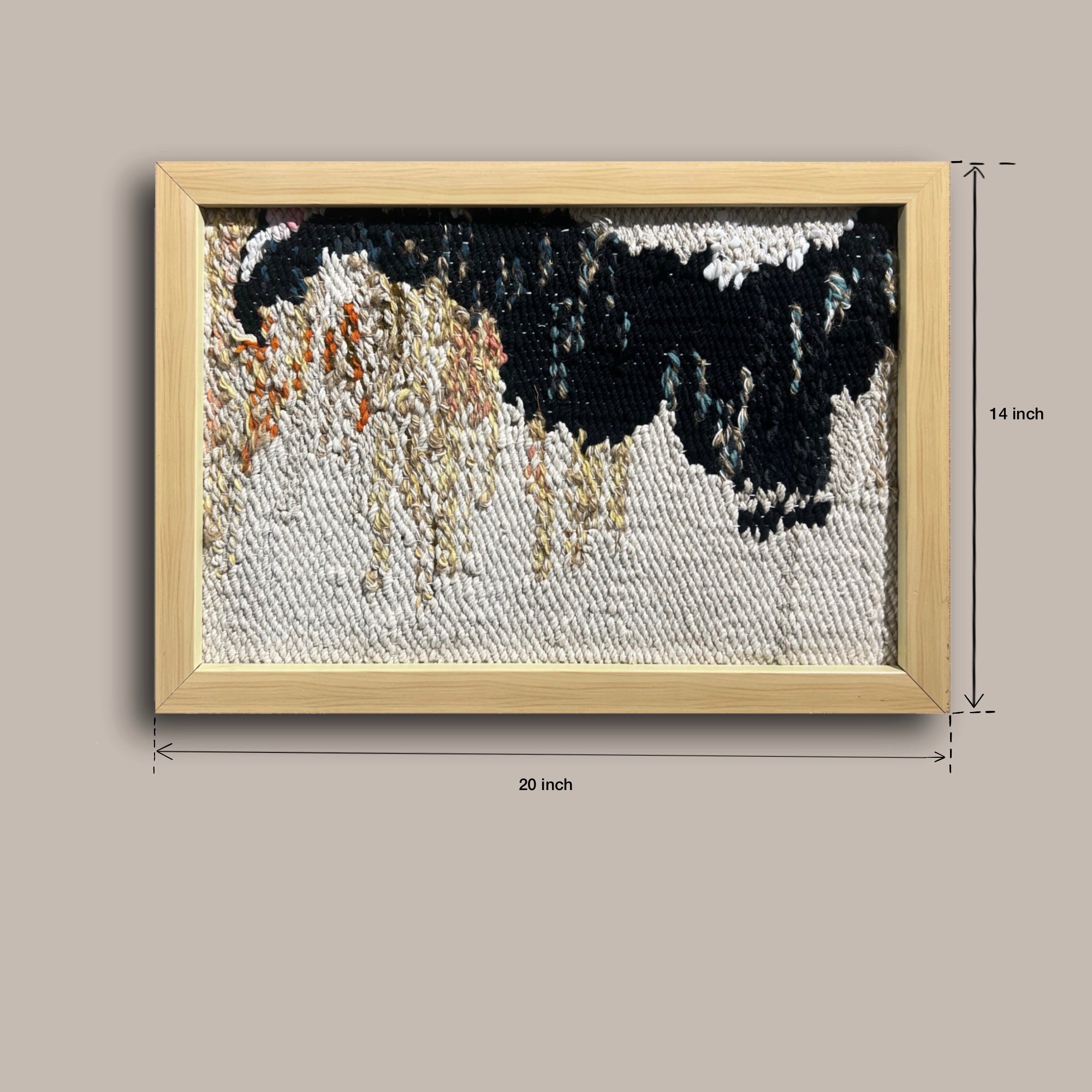 Hand-knotted Abstract in Contrast
