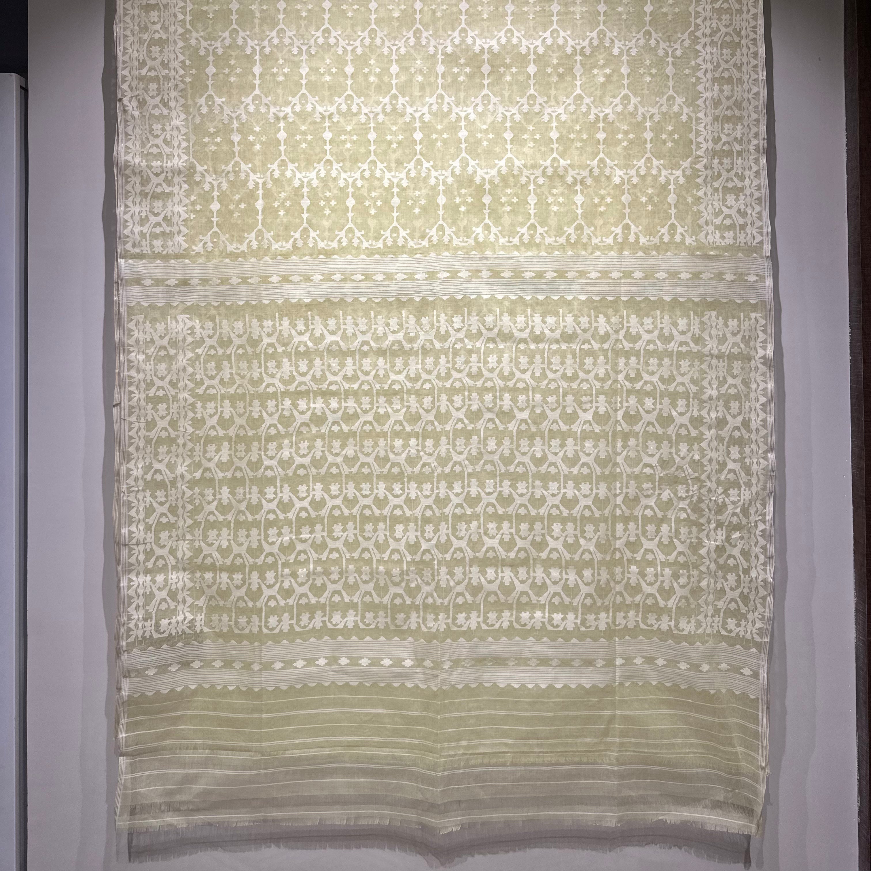 Light Yellow Dhakai Jamdani