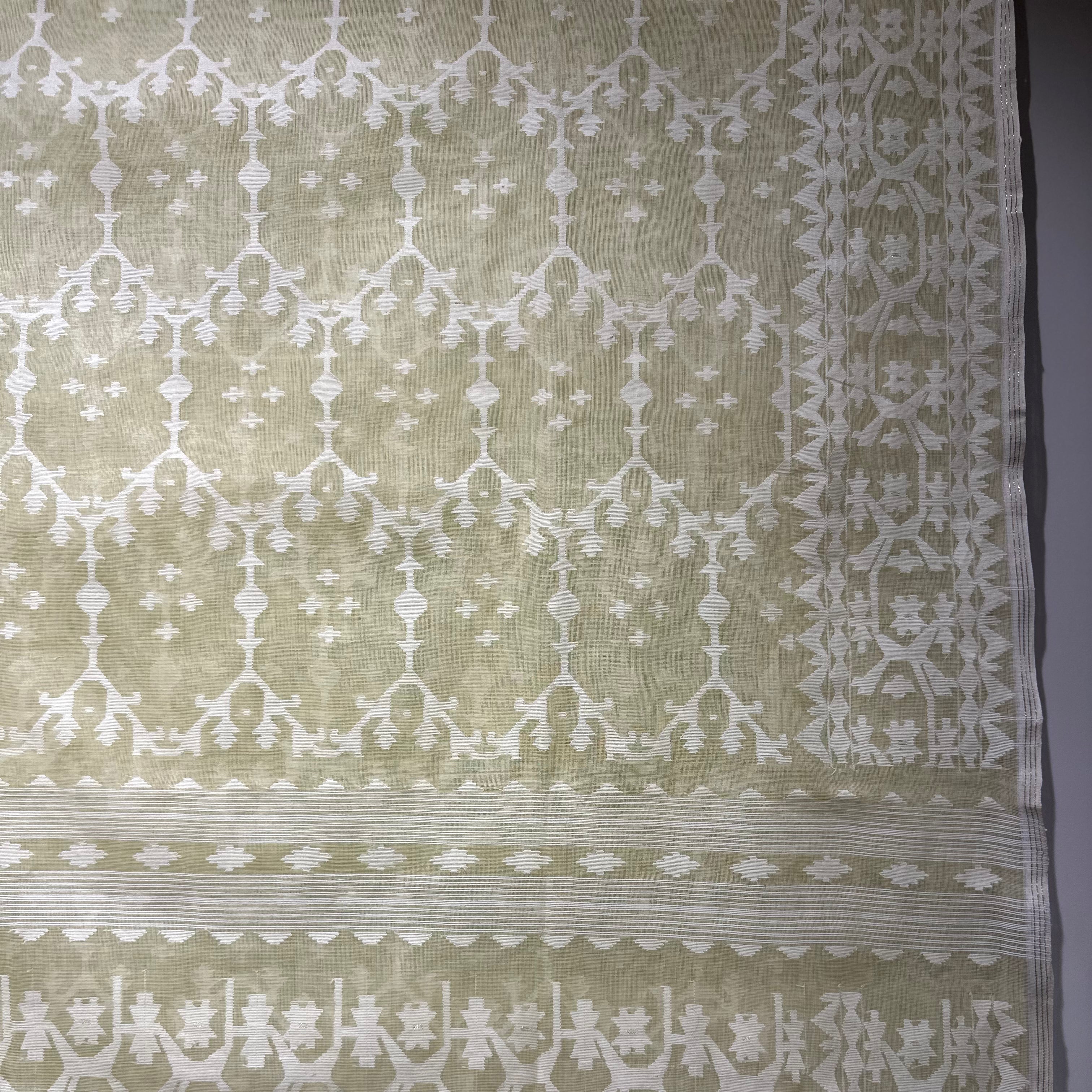 Light Yellow Dhakai Jamdani
