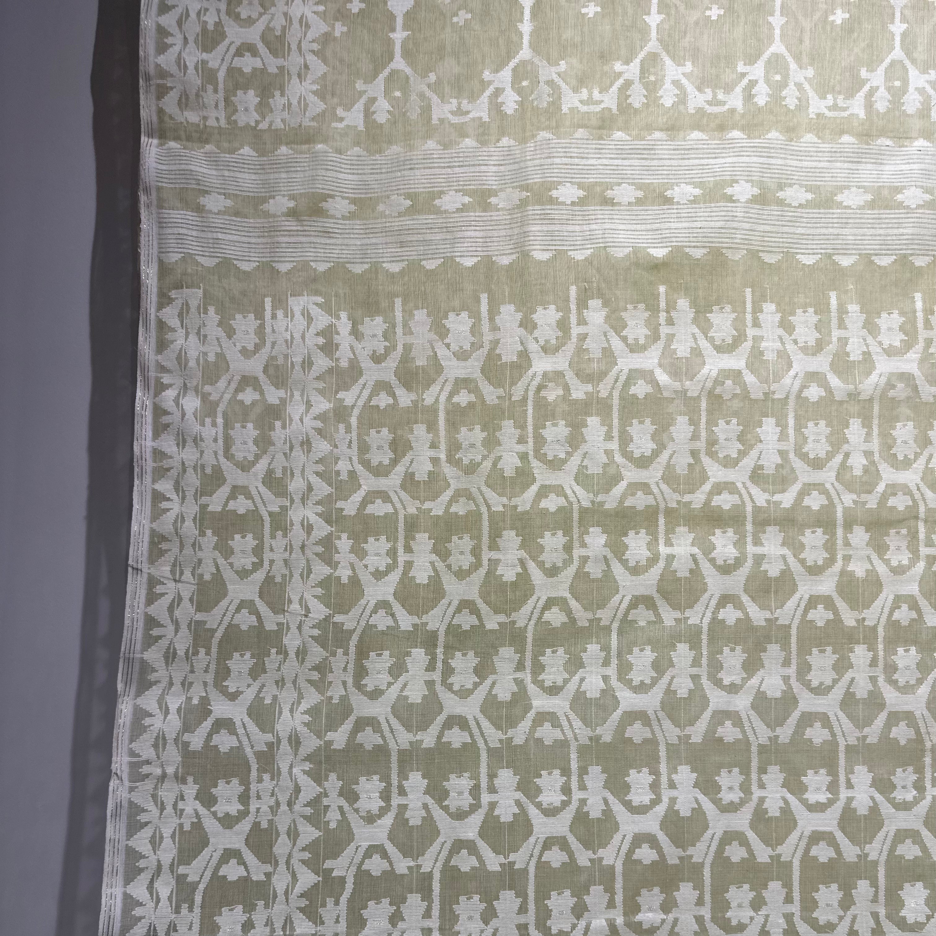 Light Yellow Dhakai Jamdani