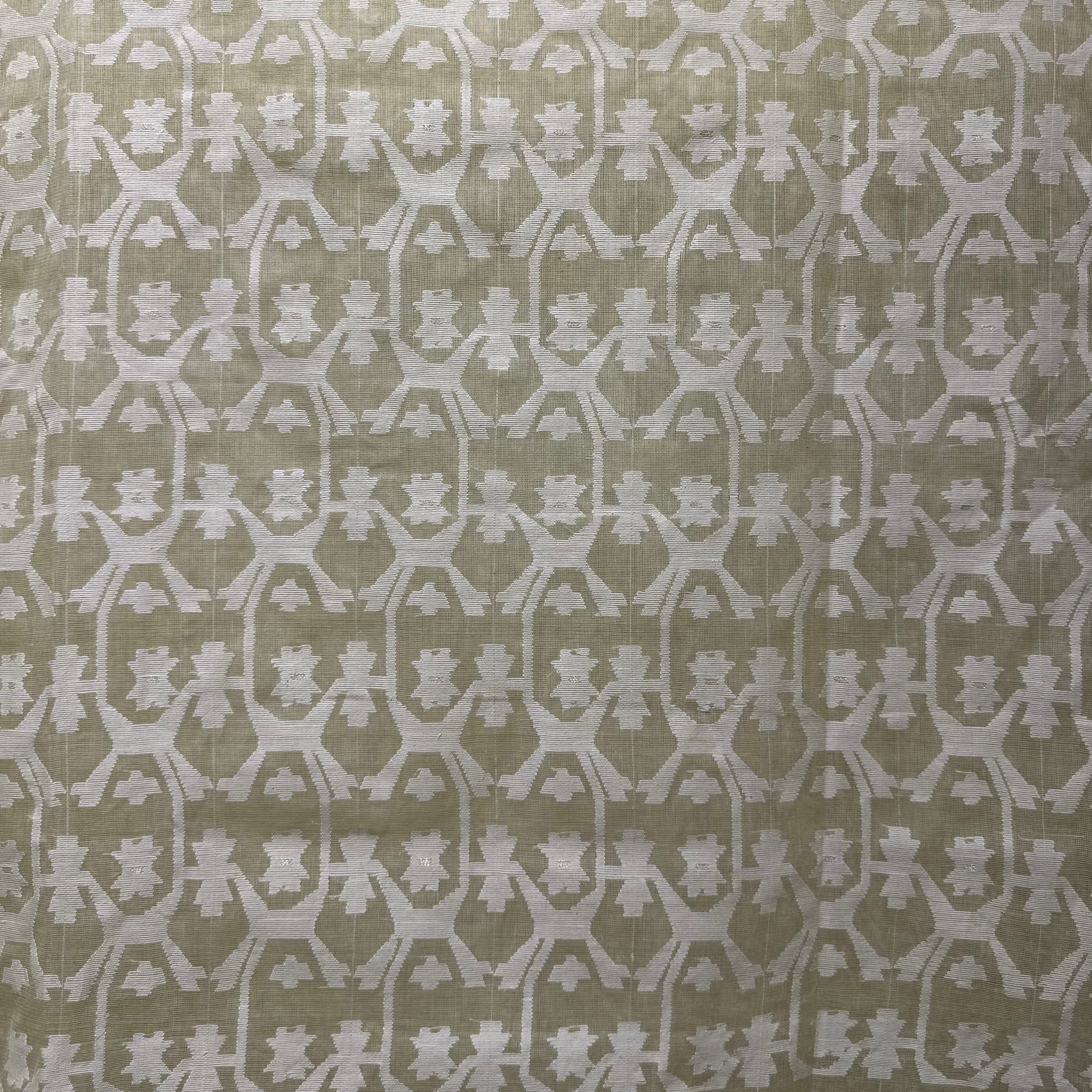 Light Yellow Dhakai Jamdani