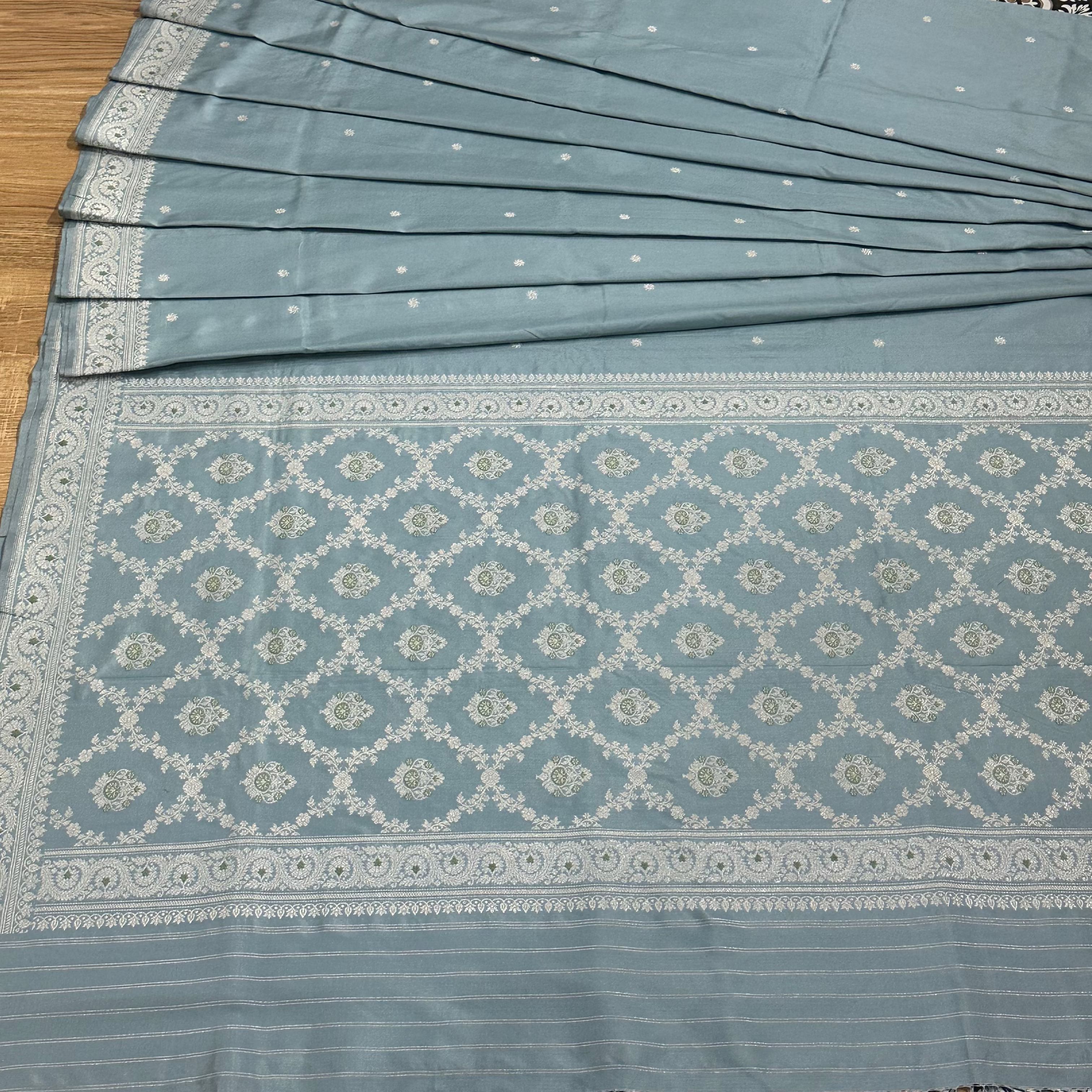Sky Blue Khadwa Benarasi