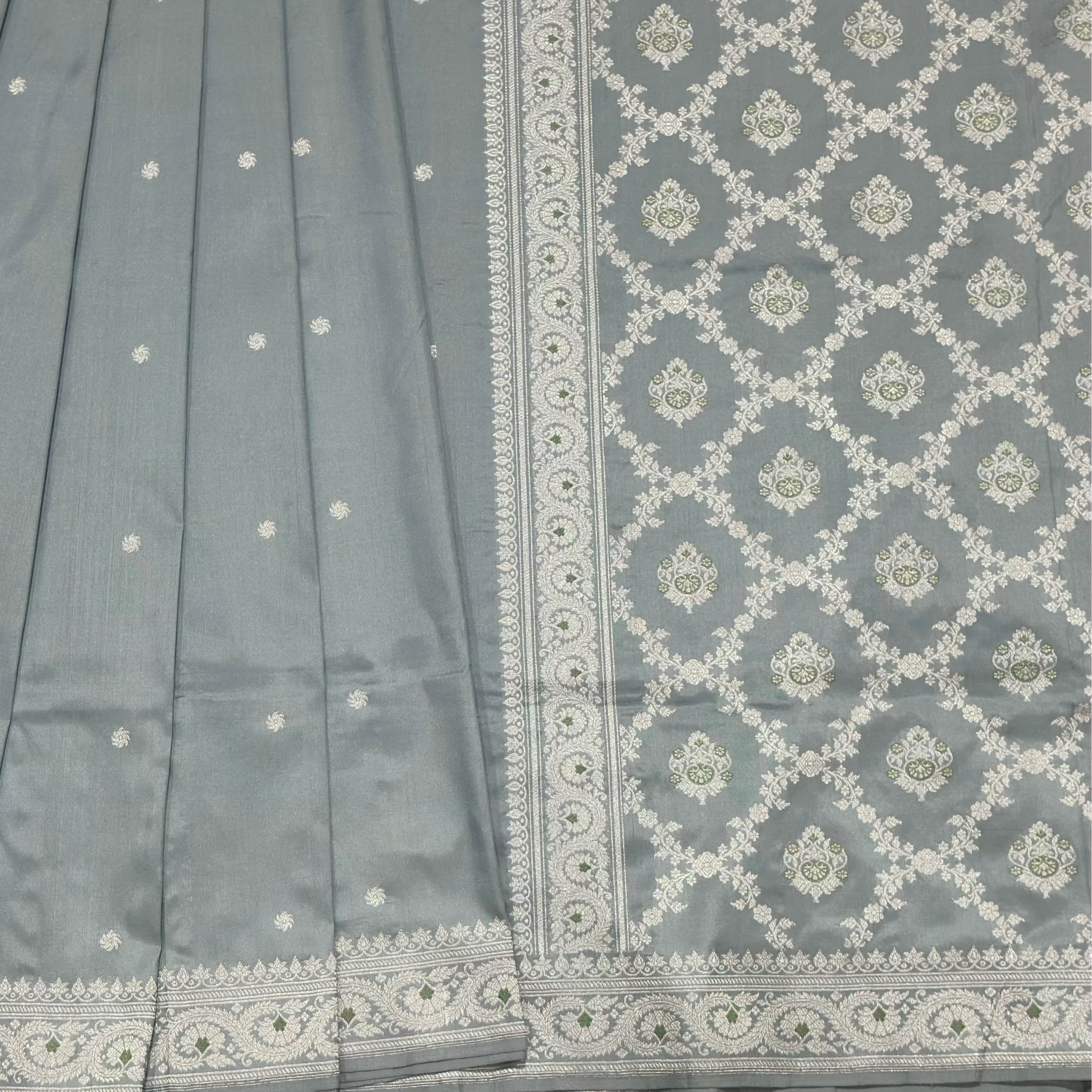 Sky Blue Khadwa Benarasi