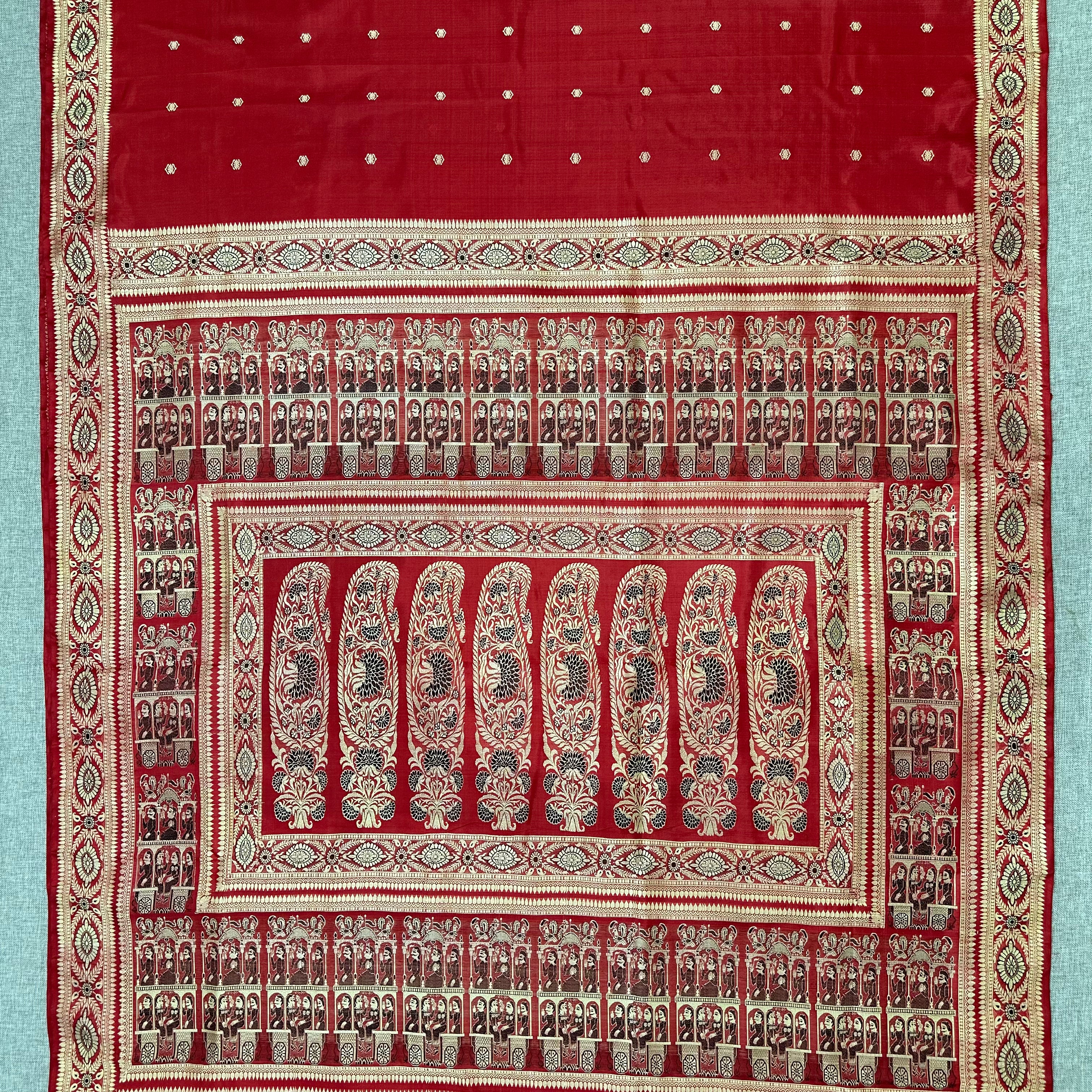 Red Baluchari from Bengal