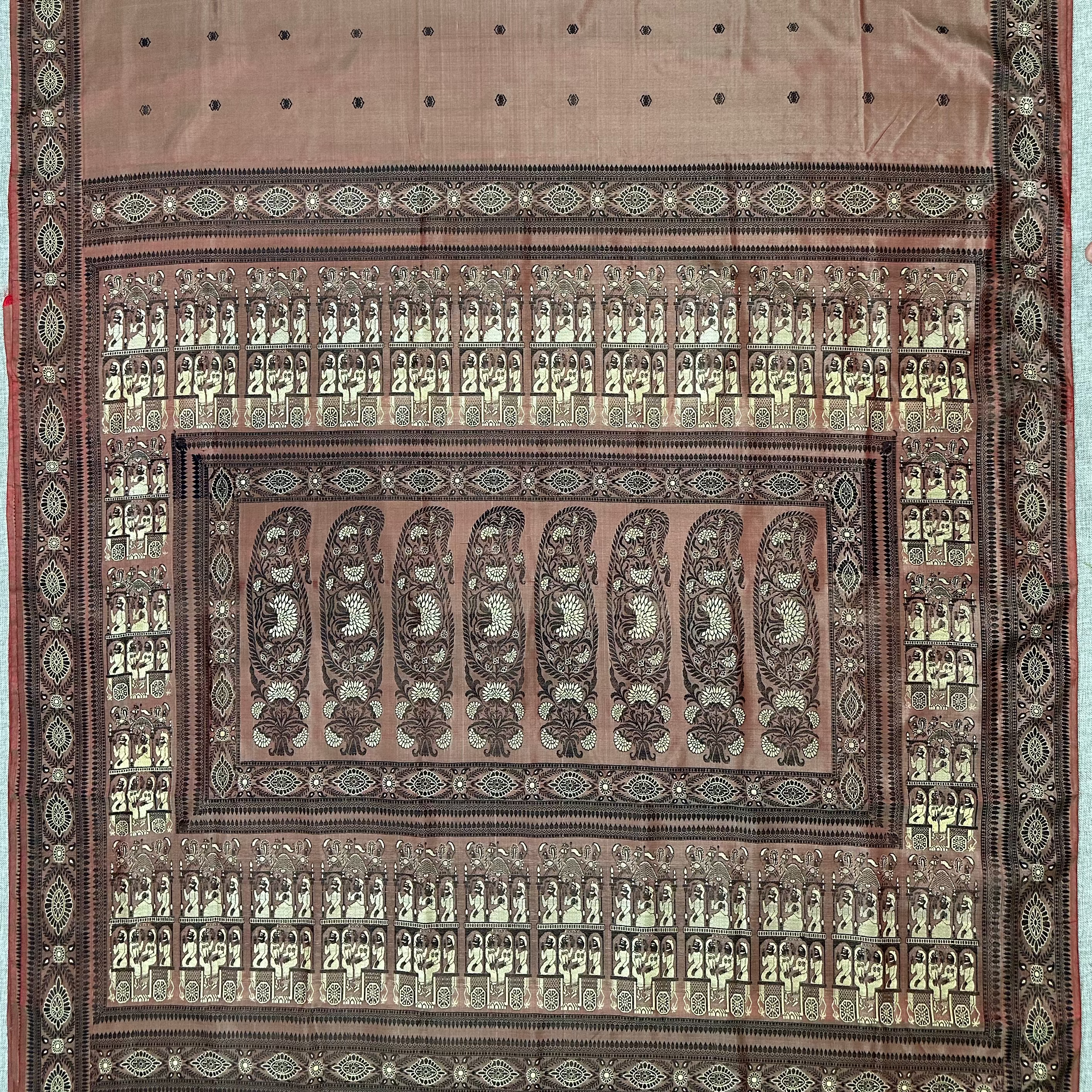 Dusty Rose Baluchari from Bengal