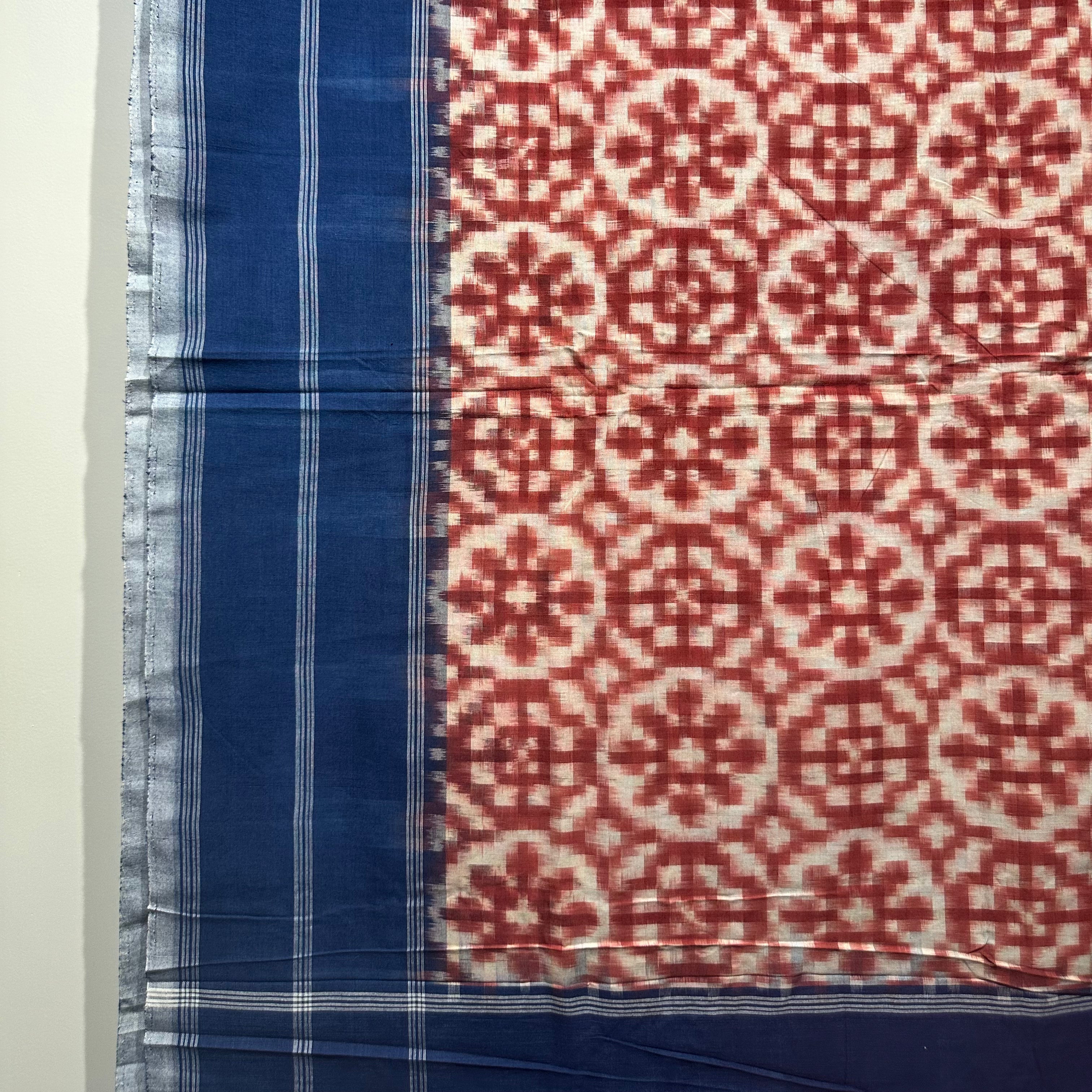 Natural Dyed Double Ikat on Cotton