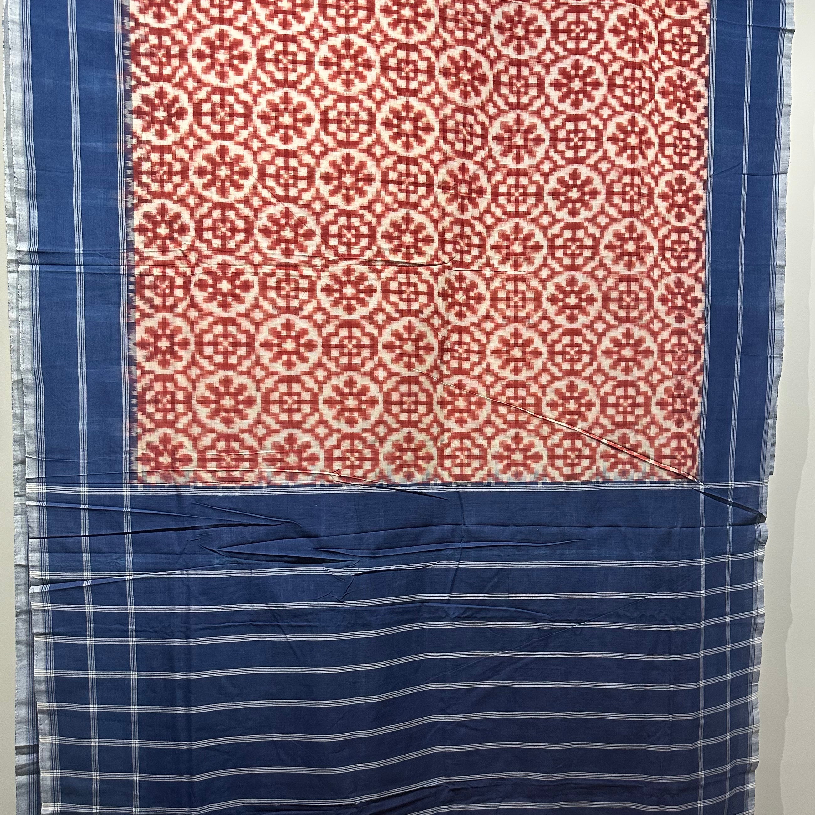 Natural Dyed Double Ikat on Cotton