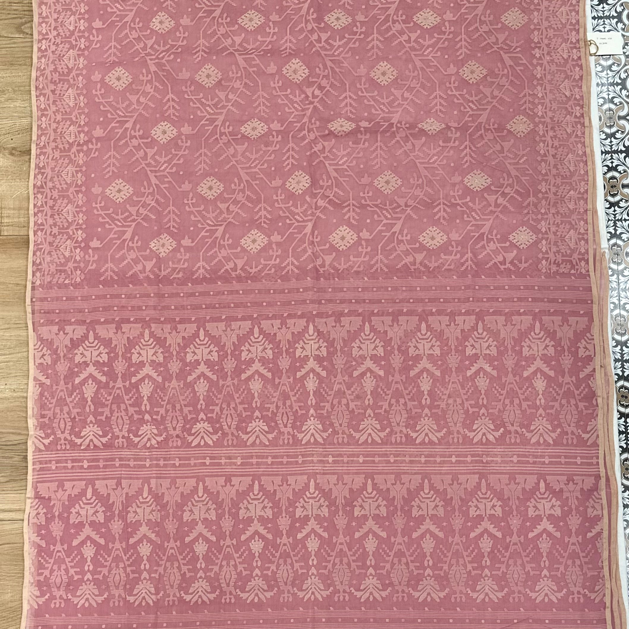 Dusty Pink Dhakai Jamdani