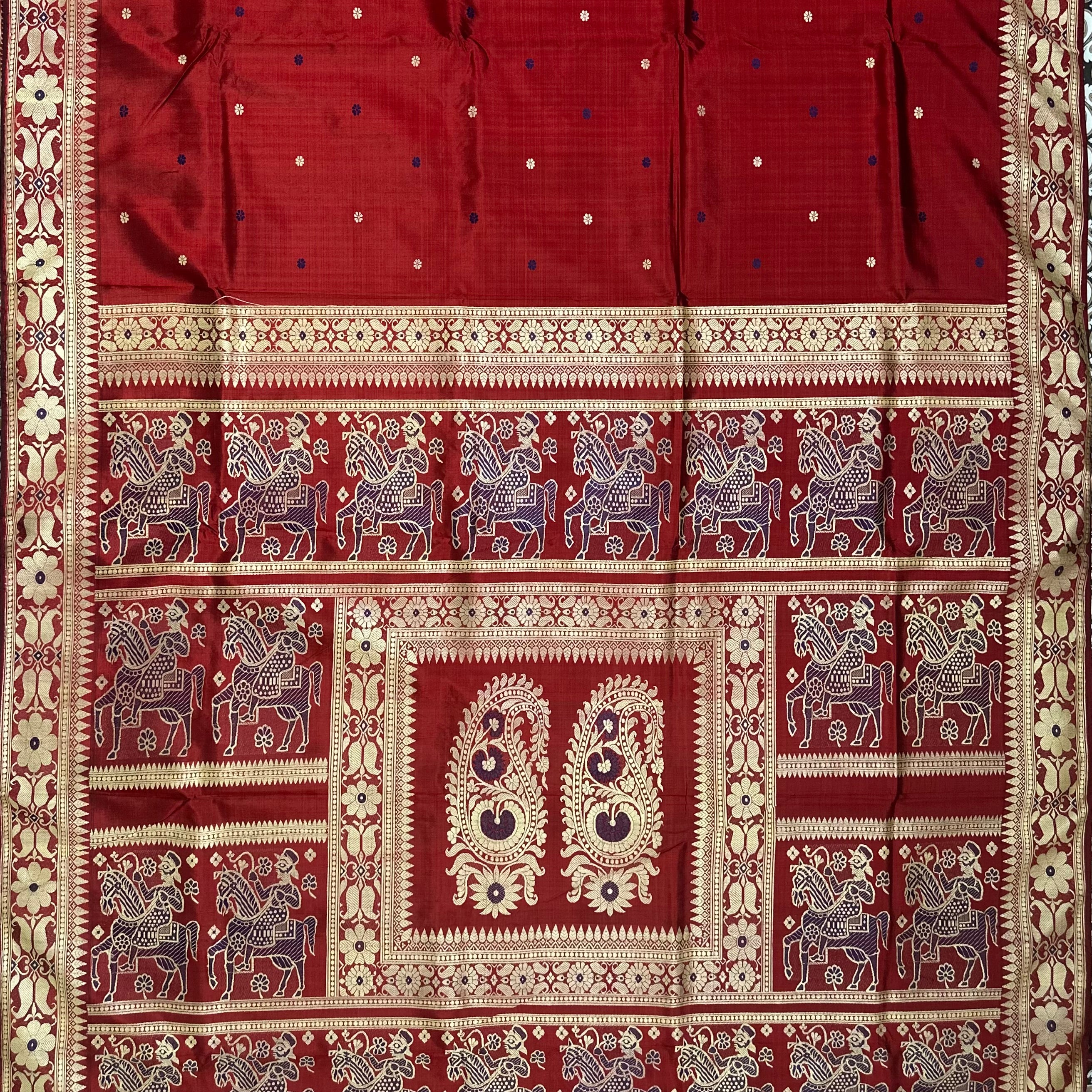 Rust Revival Baluchari from Bengal