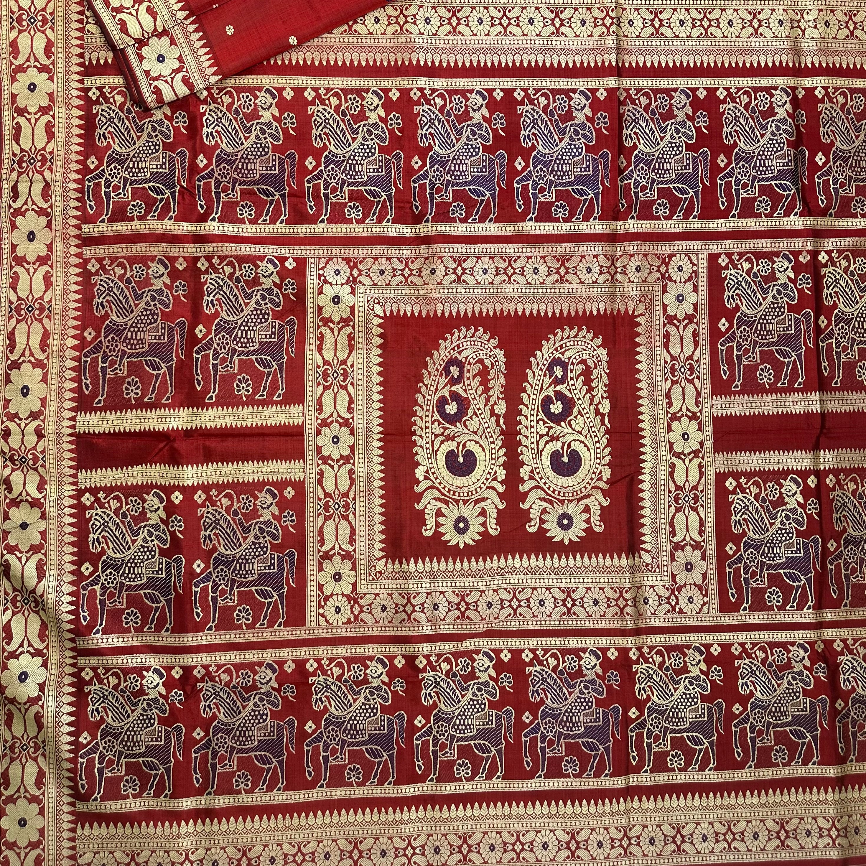 Rust Revival Baluchari from Bengal