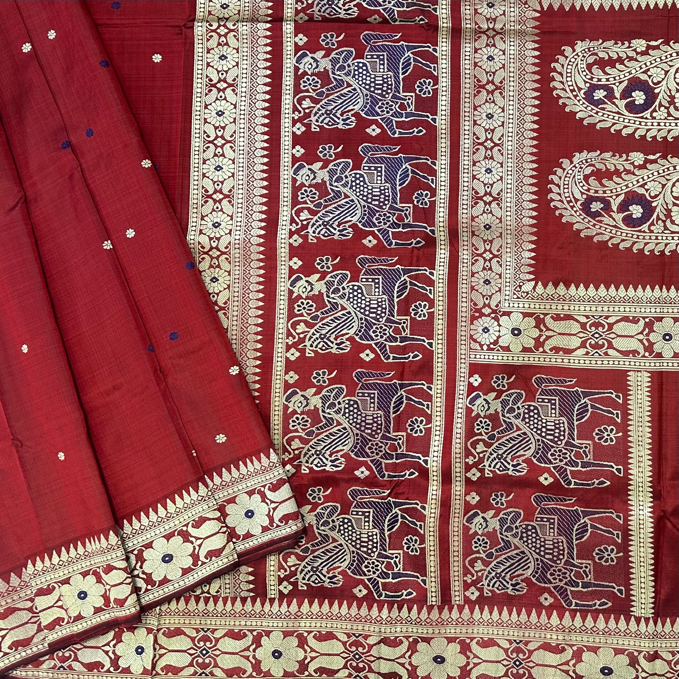 Rust Revival Baluchari from Bengal
