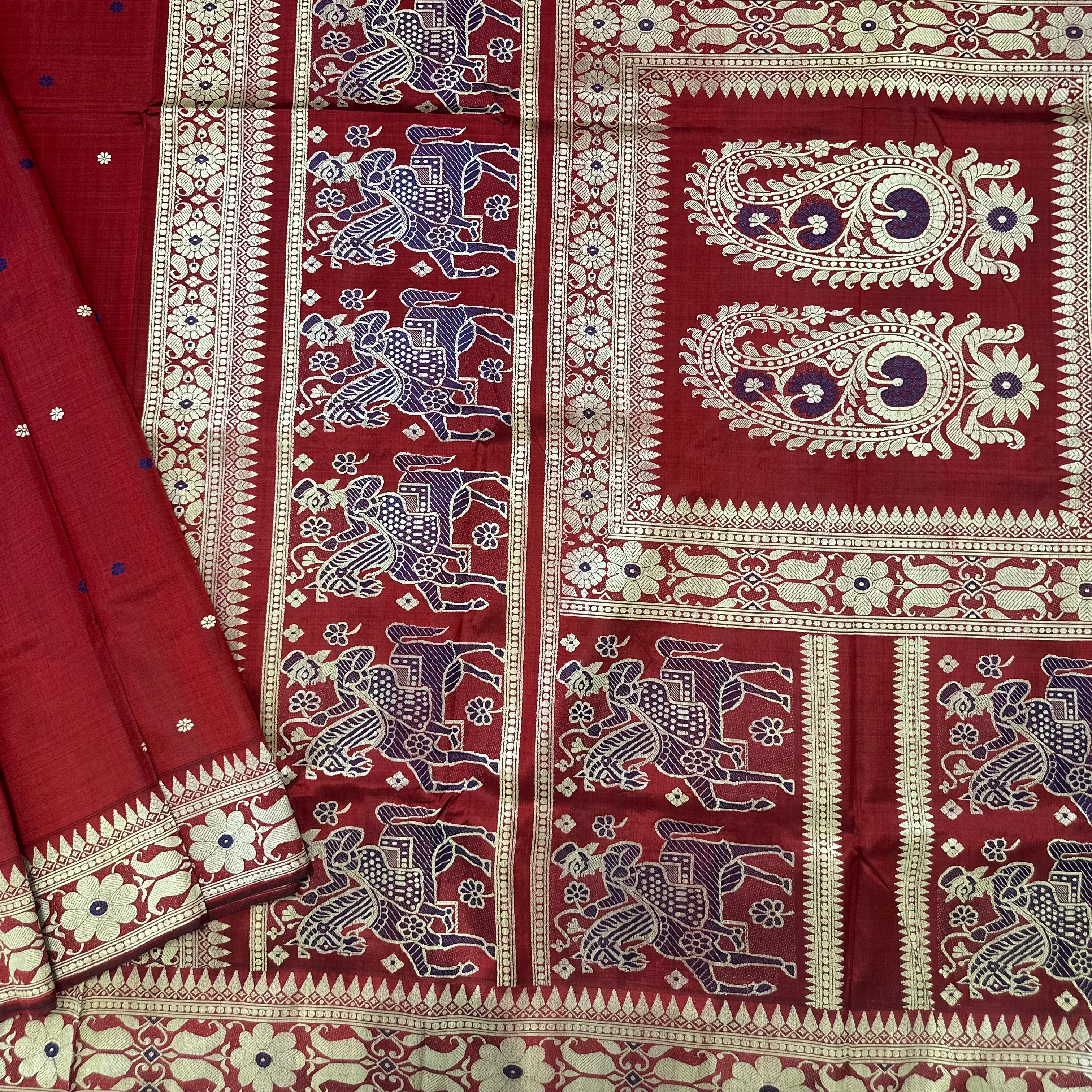 Rust Revival Baluchari from Bengal