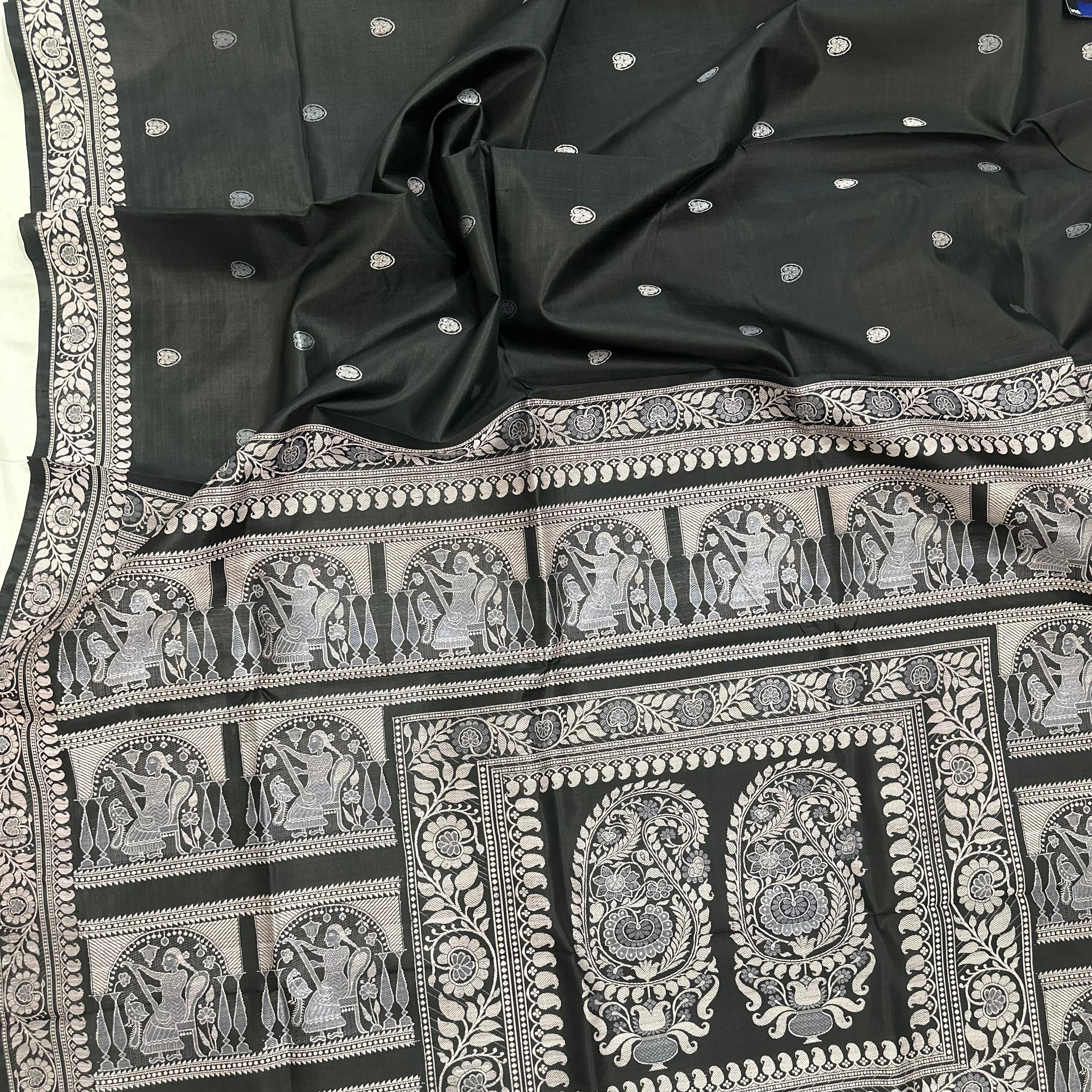 Black Revival Baluchari from Bengal