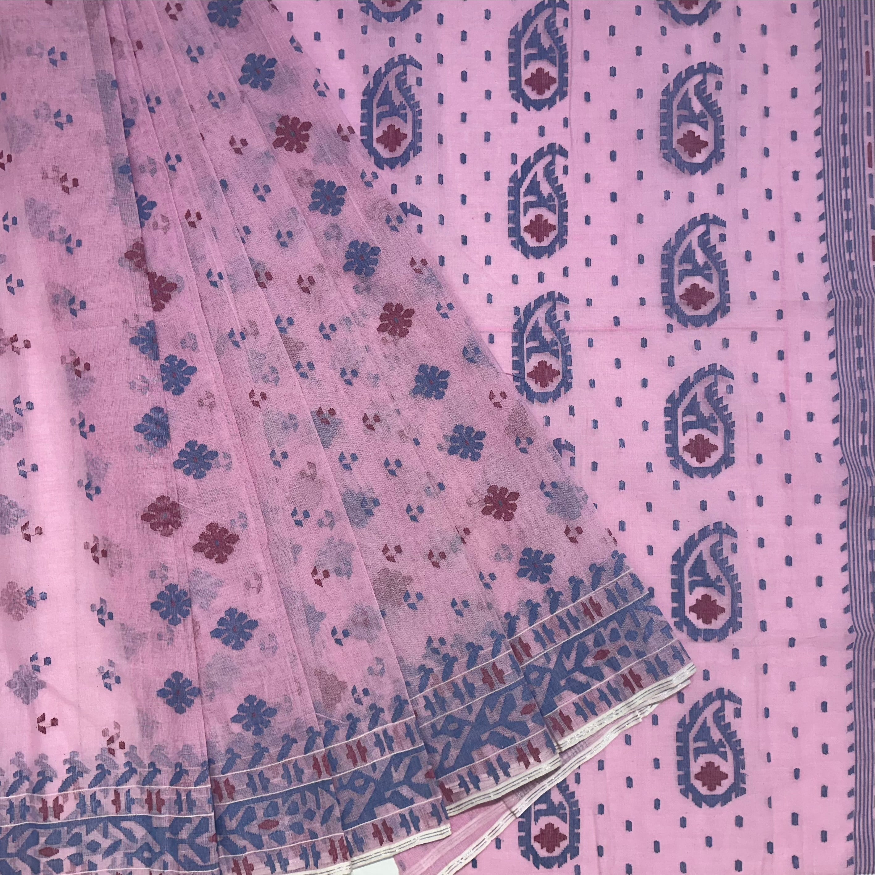 Pink Dhakai Jamdani