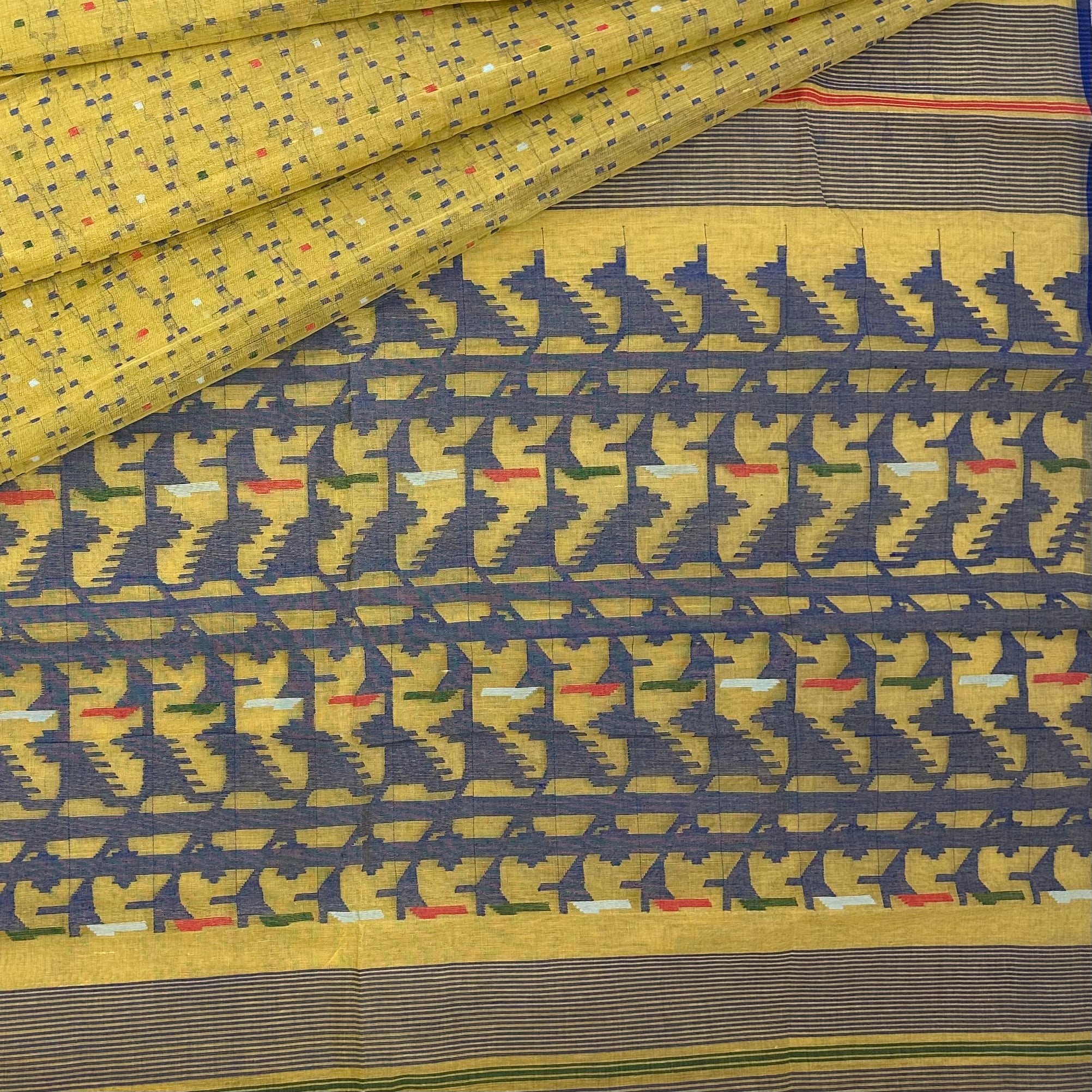 Yellow Dhakai Jamdani