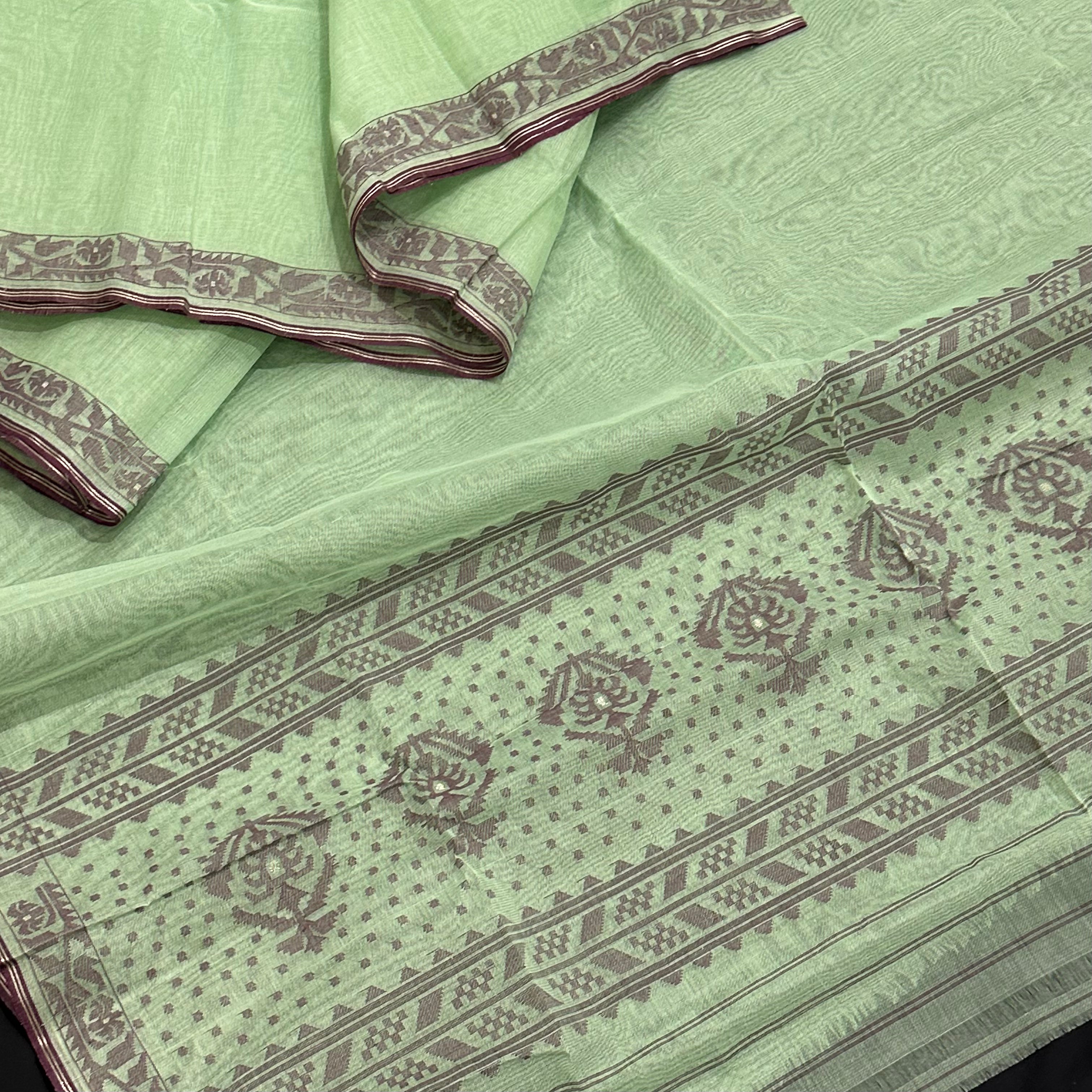 Mint Dhakai Jamdani