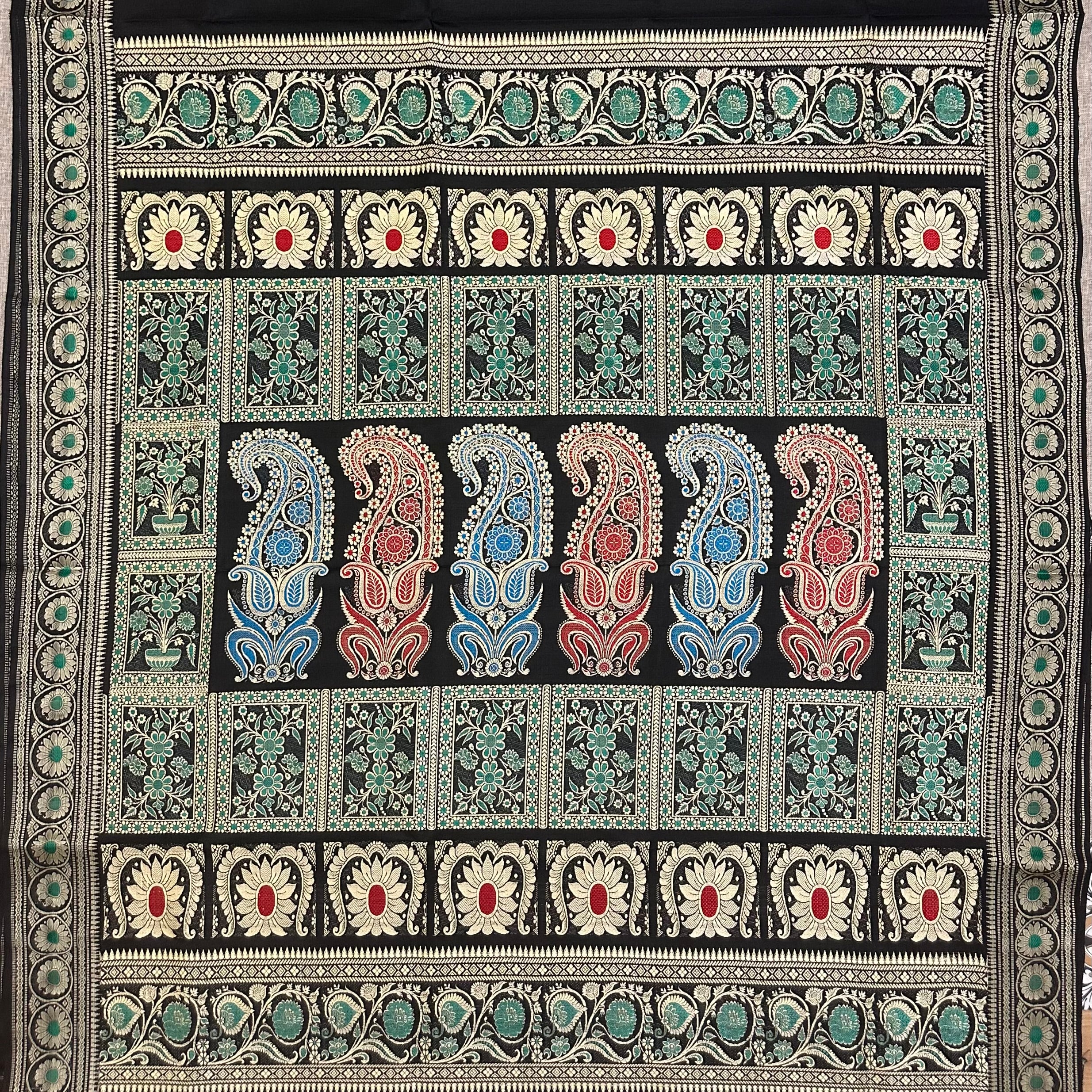 Black Revival Baluchari from Bengal