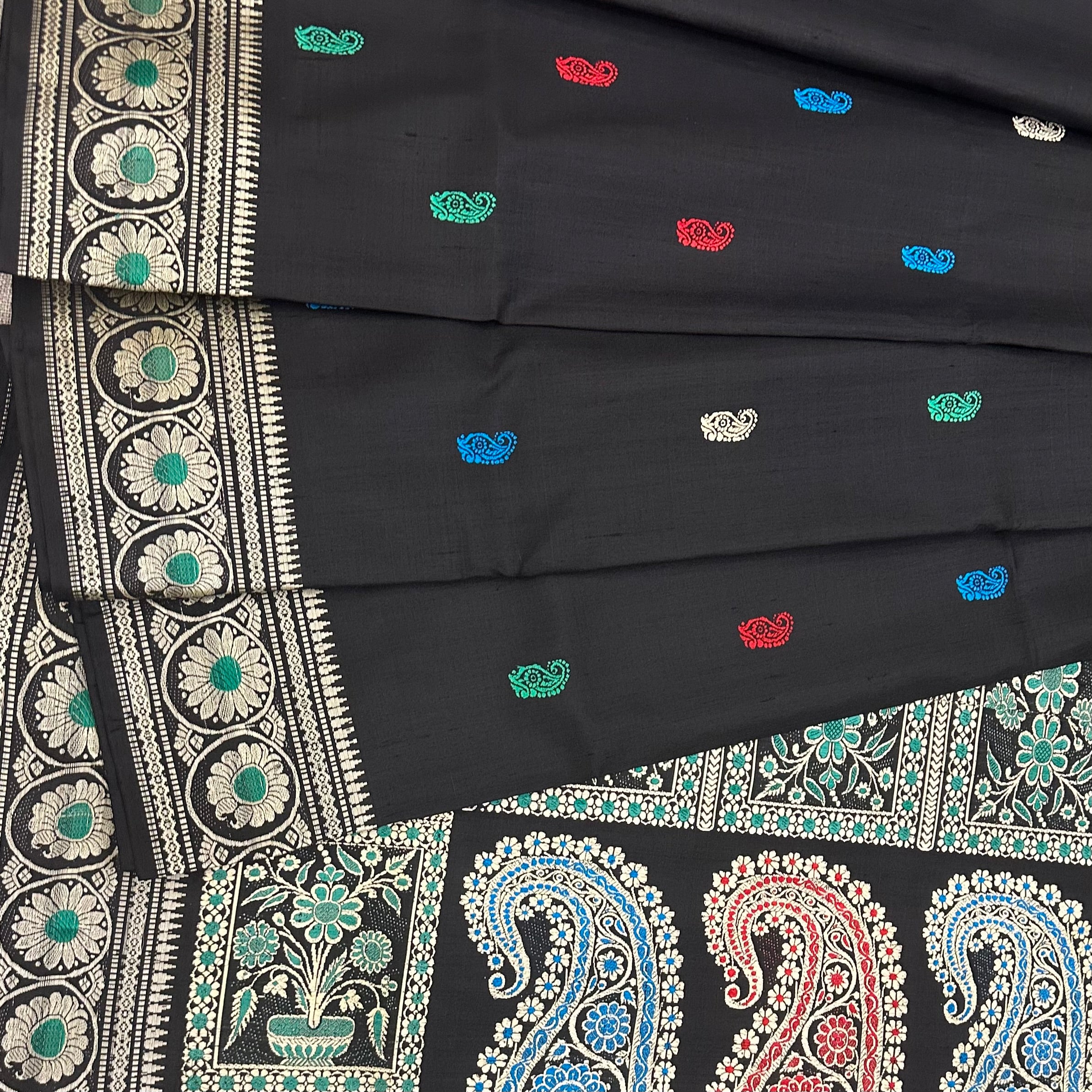 Black Revival Baluchari from Bengal