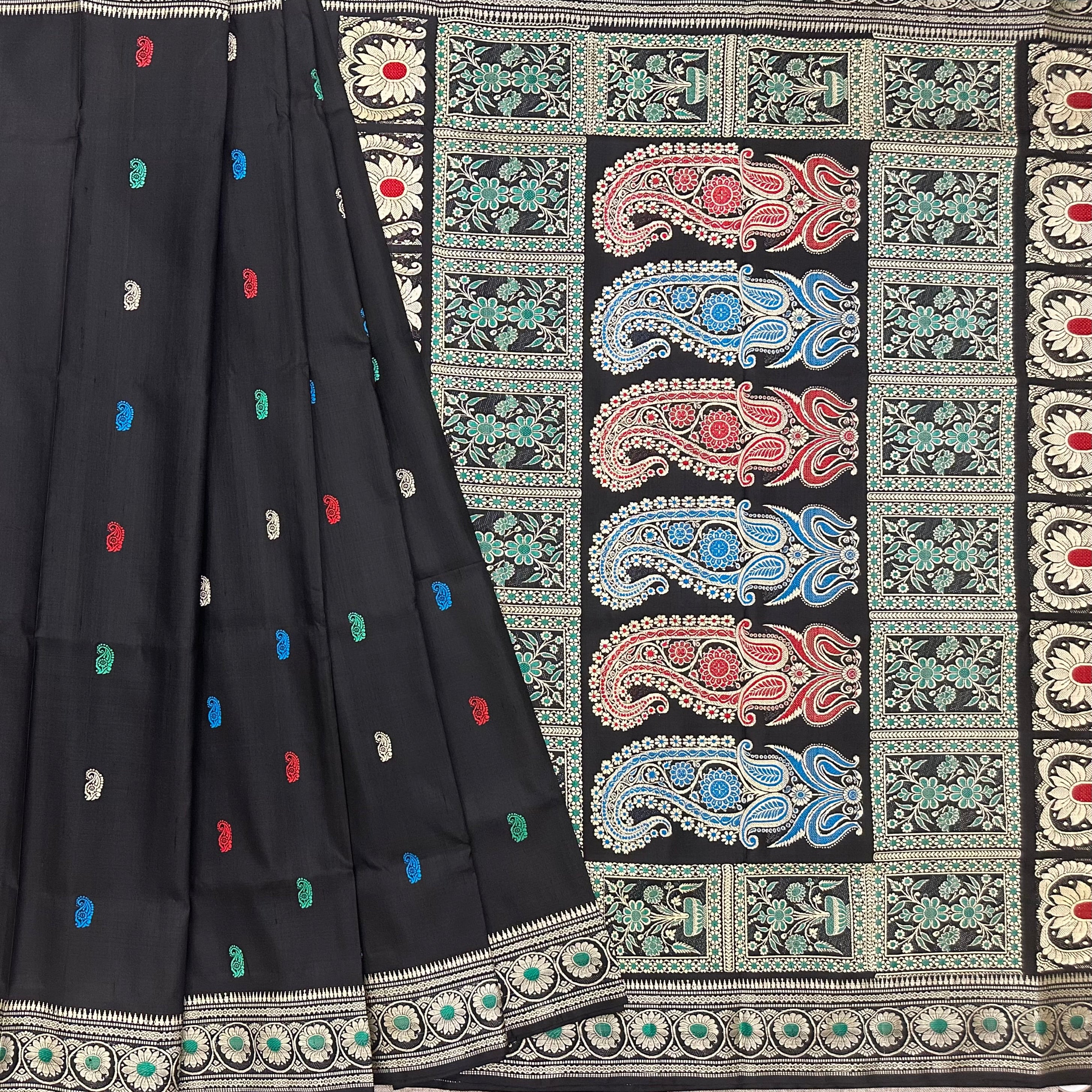 Black Revival Baluchari from Bengal