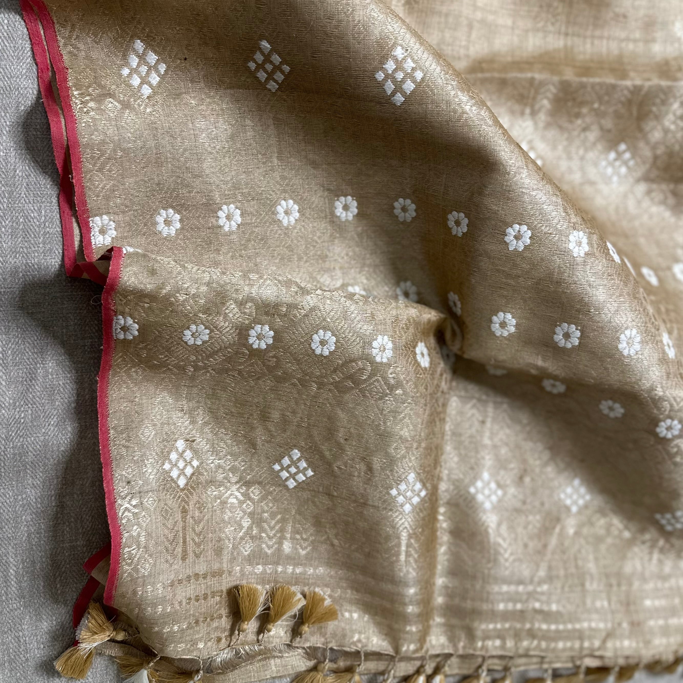 Heirloom Pure Assamese Muga Saree