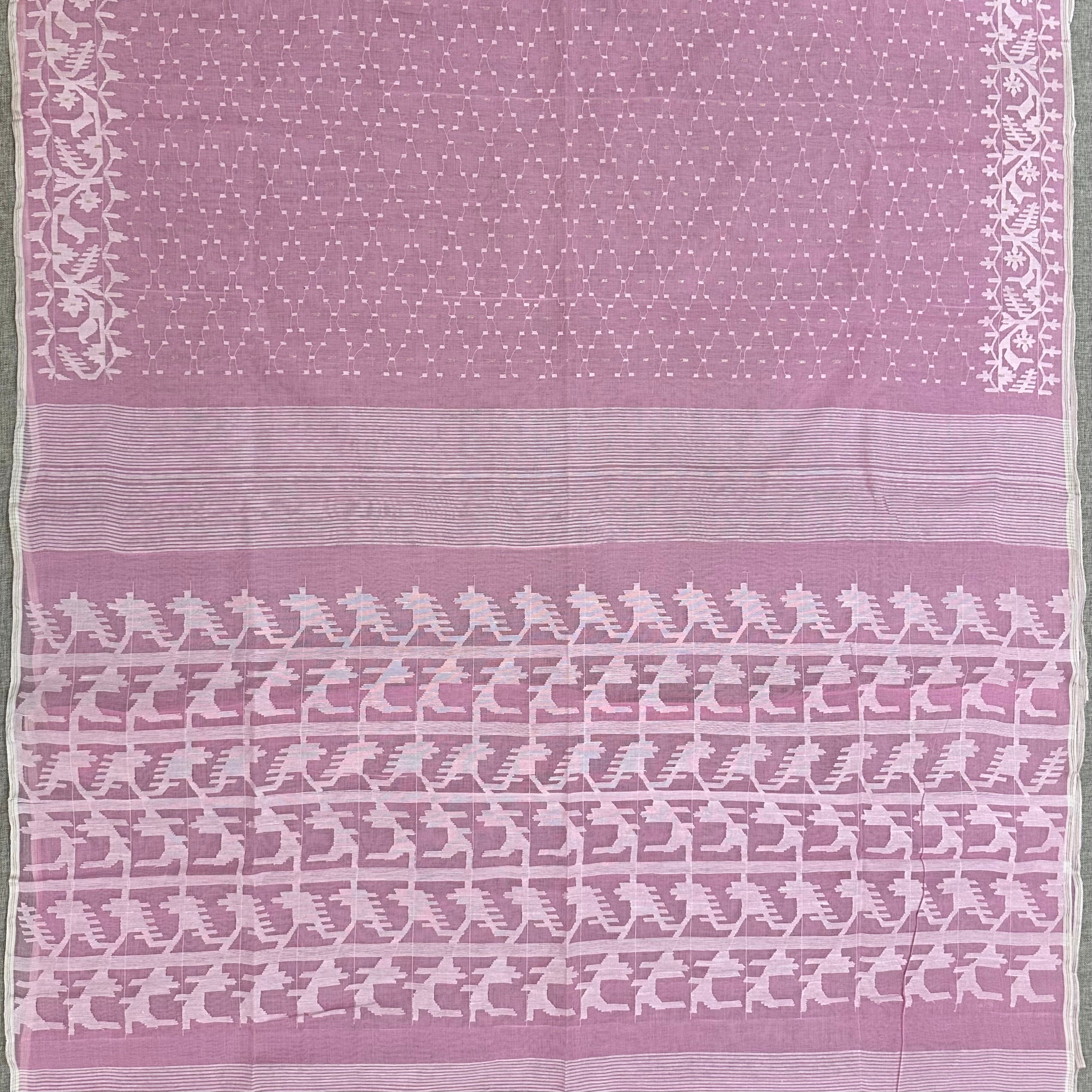 Light Pink Dhakai Jamdani