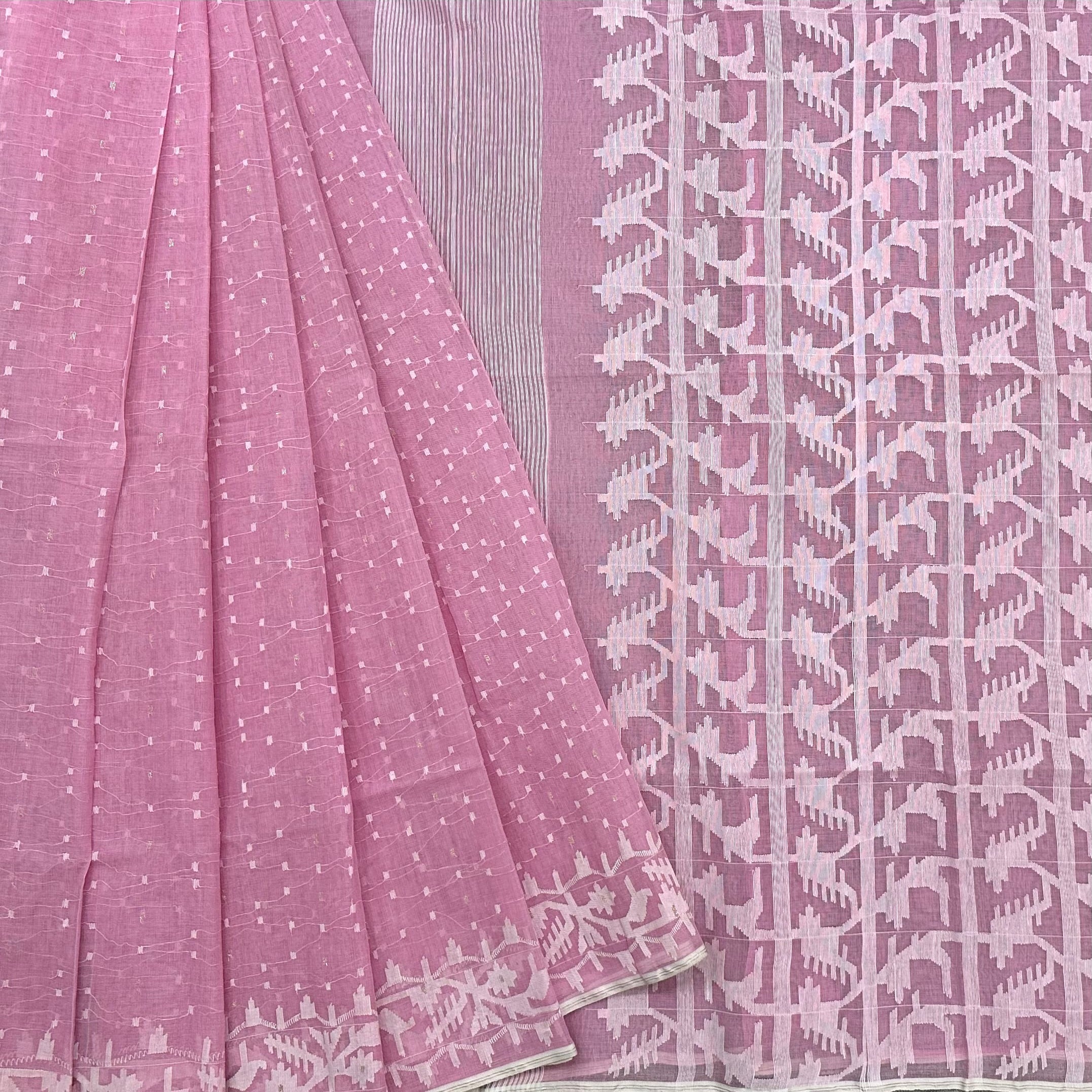 Light Pink Dhakai Jamdani