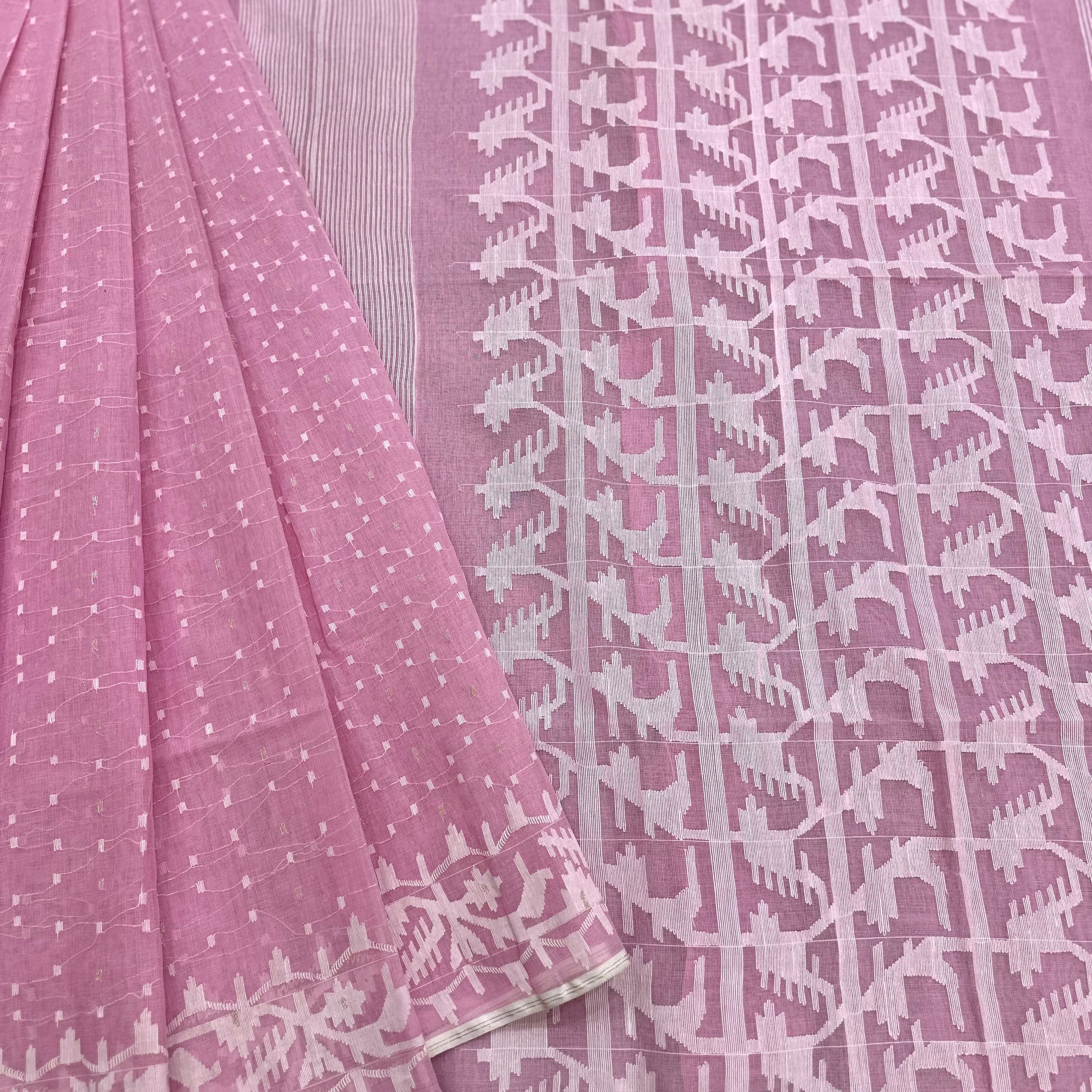Light Pink Dhakai Jamdani