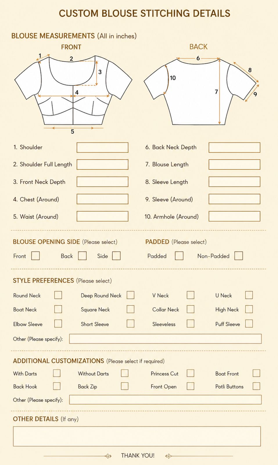 Blouse Stitching