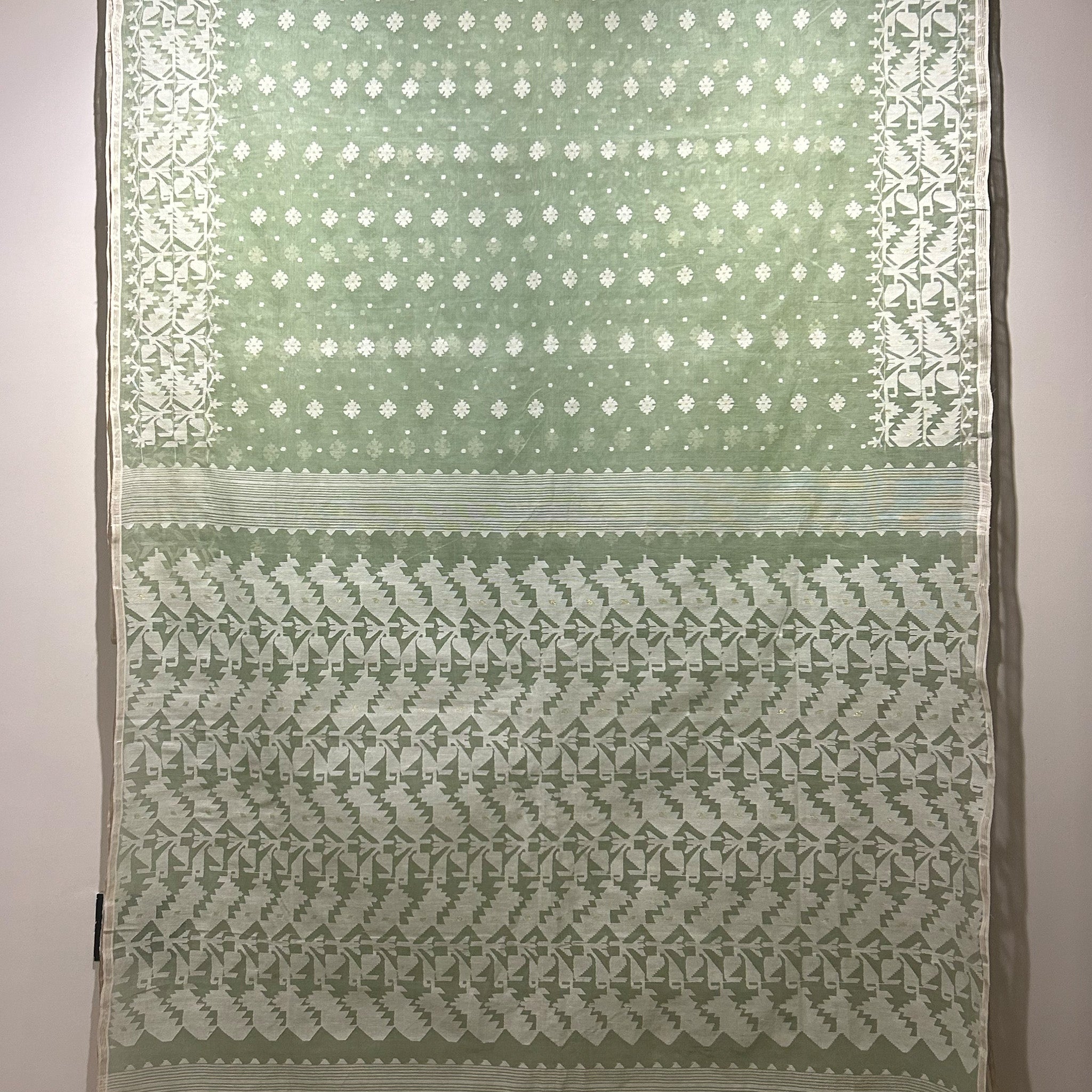 Light Green Dhakai Jamdani