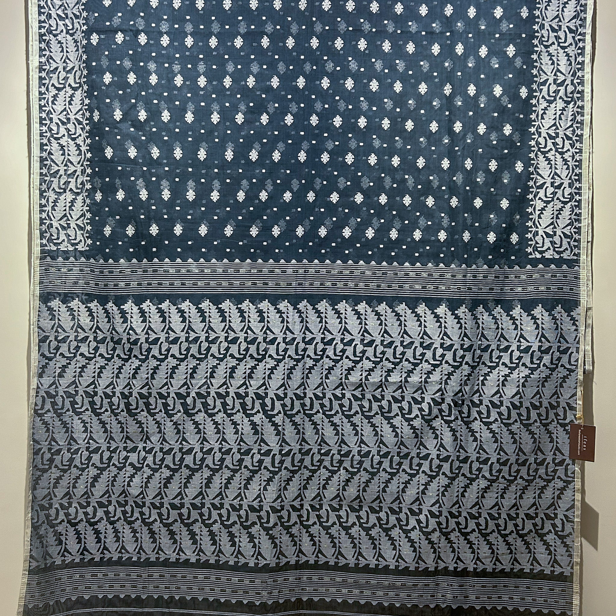 Grey Dhakai Jamdani