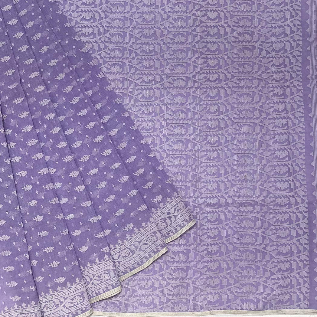 Lavender Dhakai Jamdani